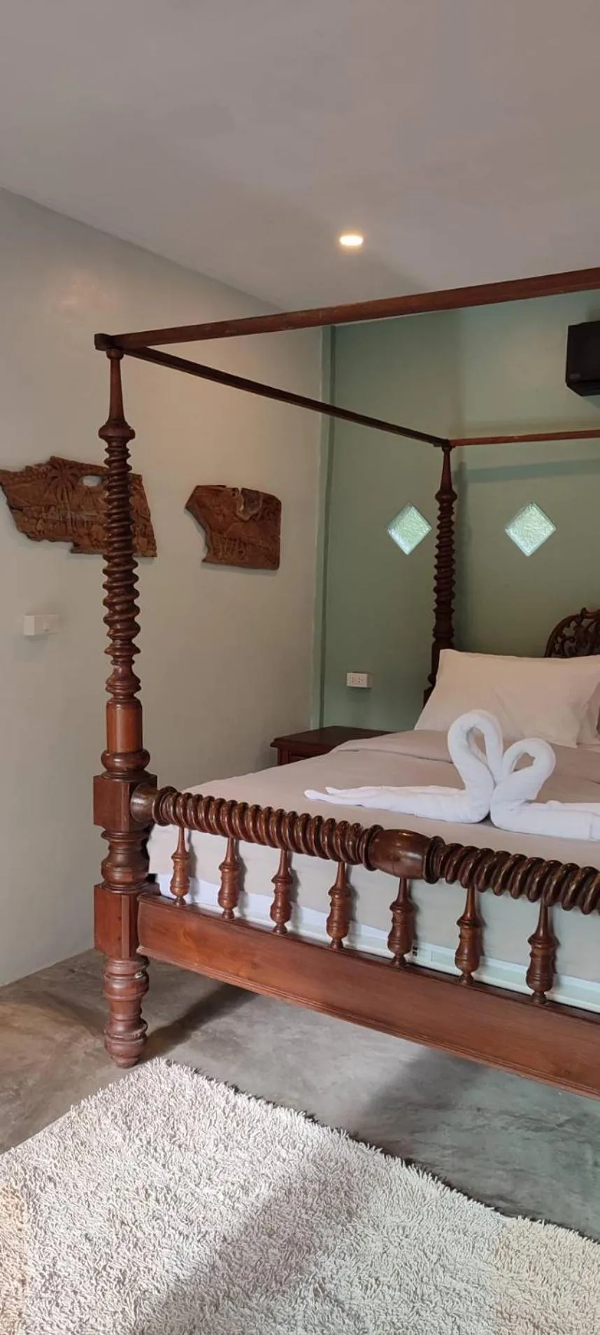 Bed in Kuba Bungalows