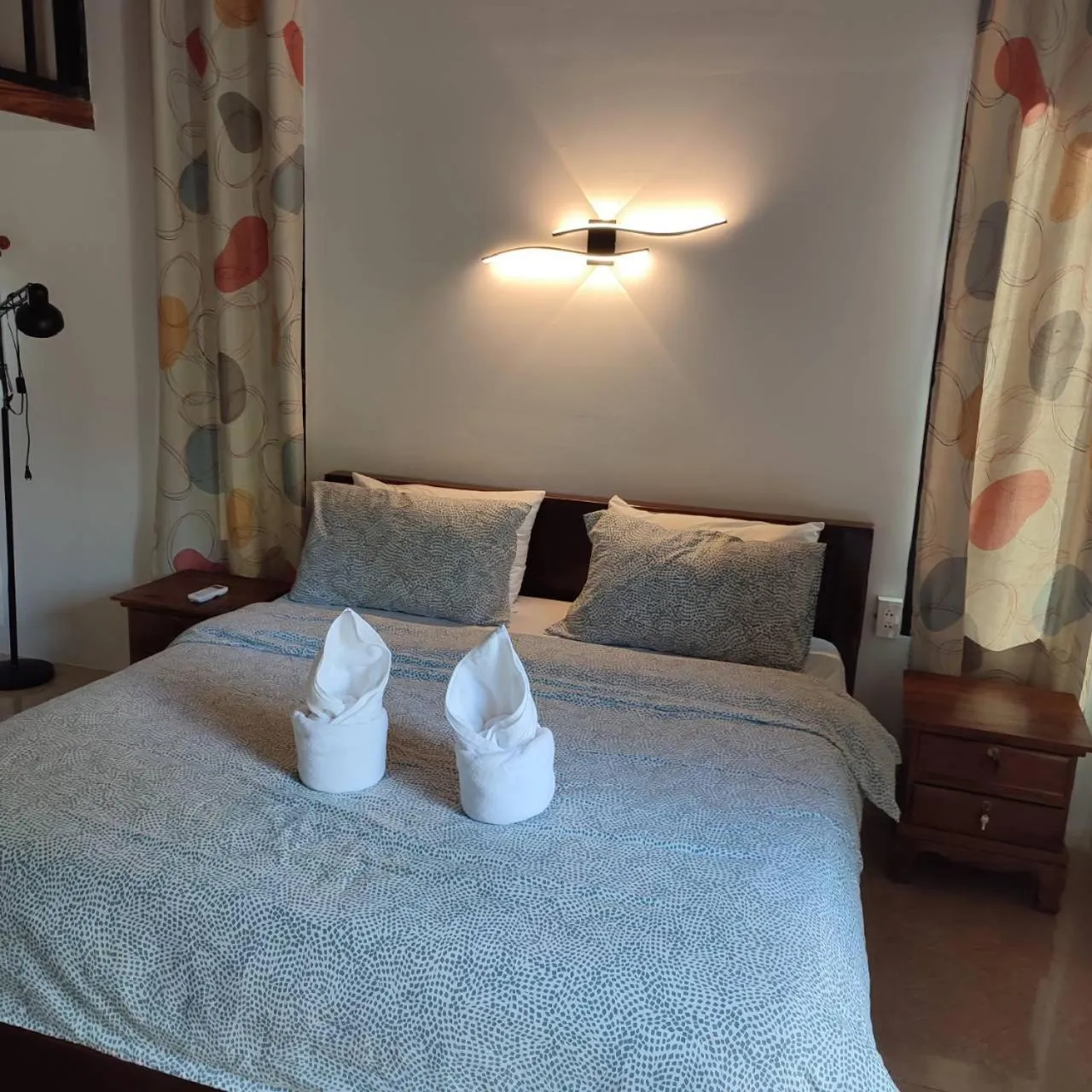 Bed in Kuba Bungalows