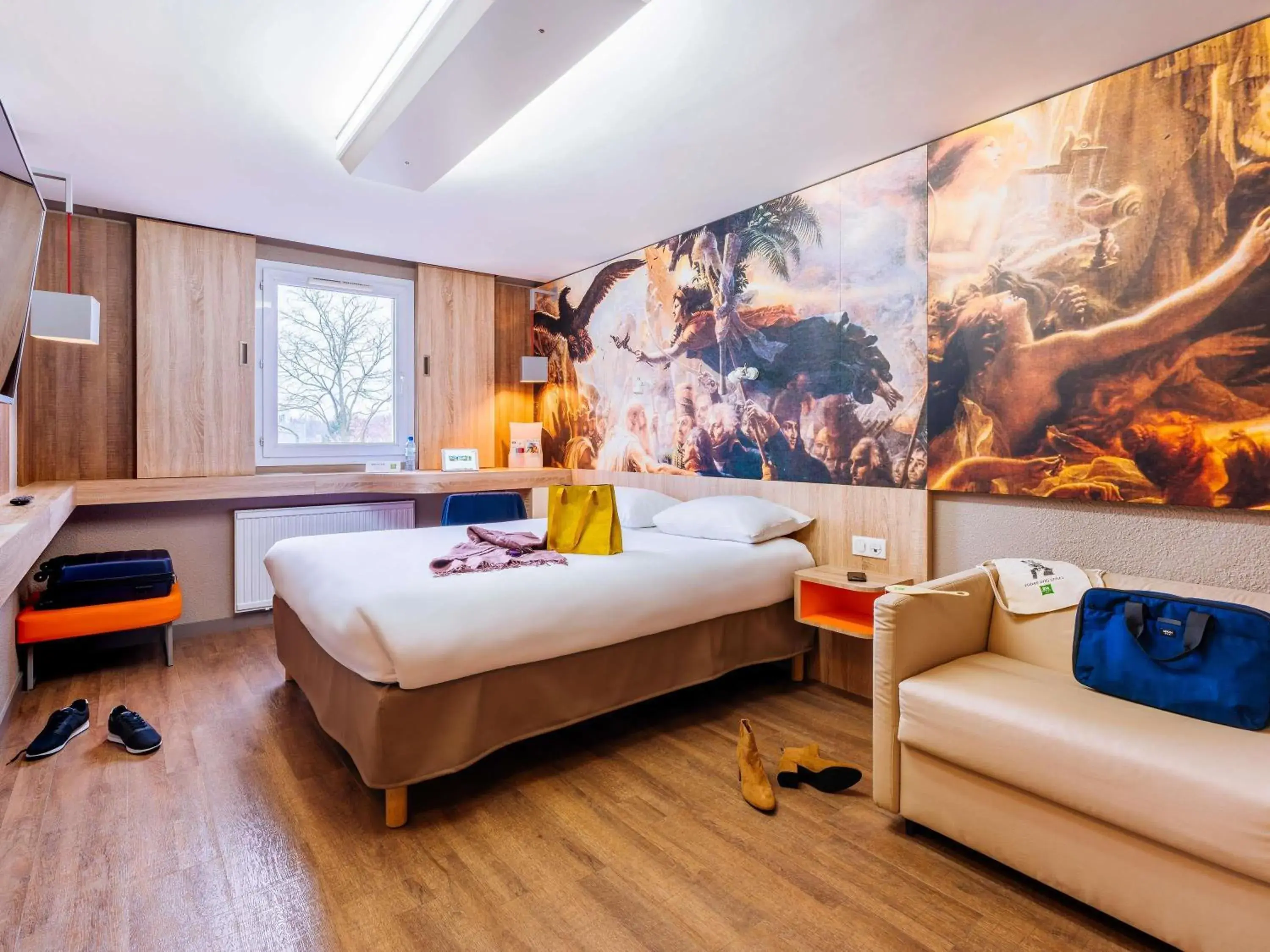 Bedroom, Bed in Ibis Styles Lille Marcq En Baroeul Bedroom, Bed in Ibis Styles Lille Marcq En Baroeul