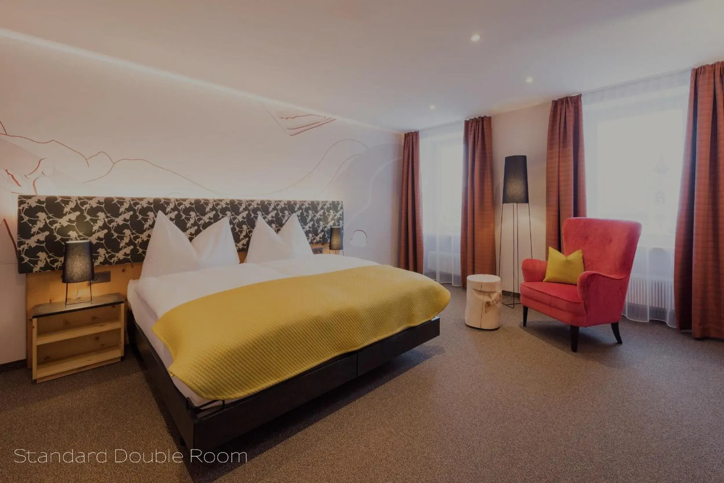 Standard Double Room in Sporthotel Pontresina Standard Double Room in Sporthotel Pontresina