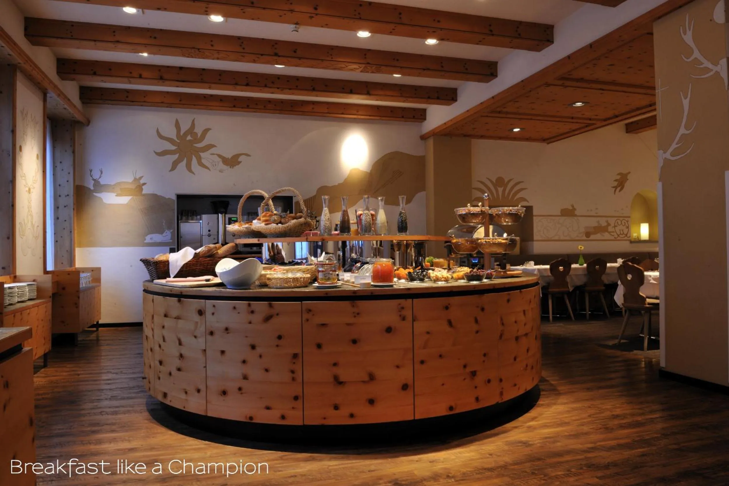 Buffet breakfast in Sporthotel Pontresina