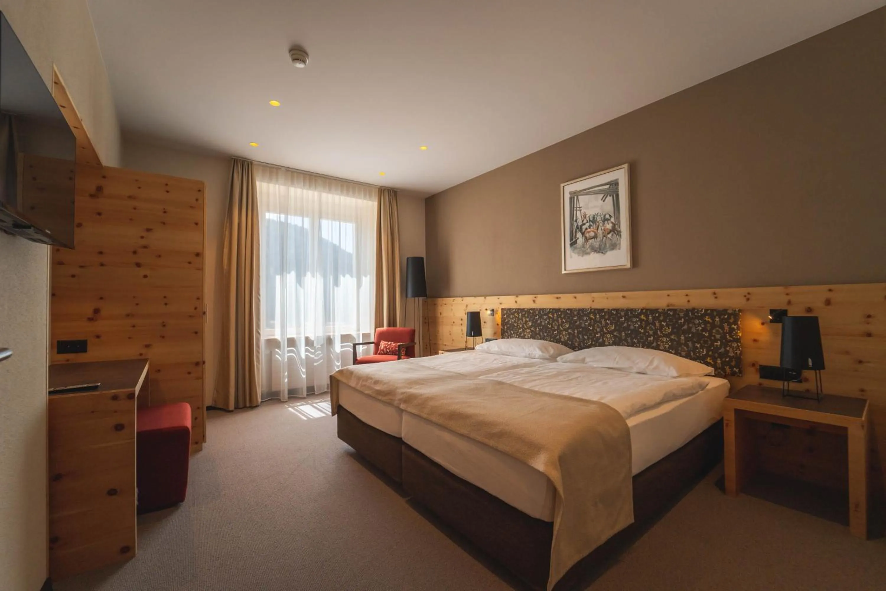 Bed in Sporthotel Pontresina