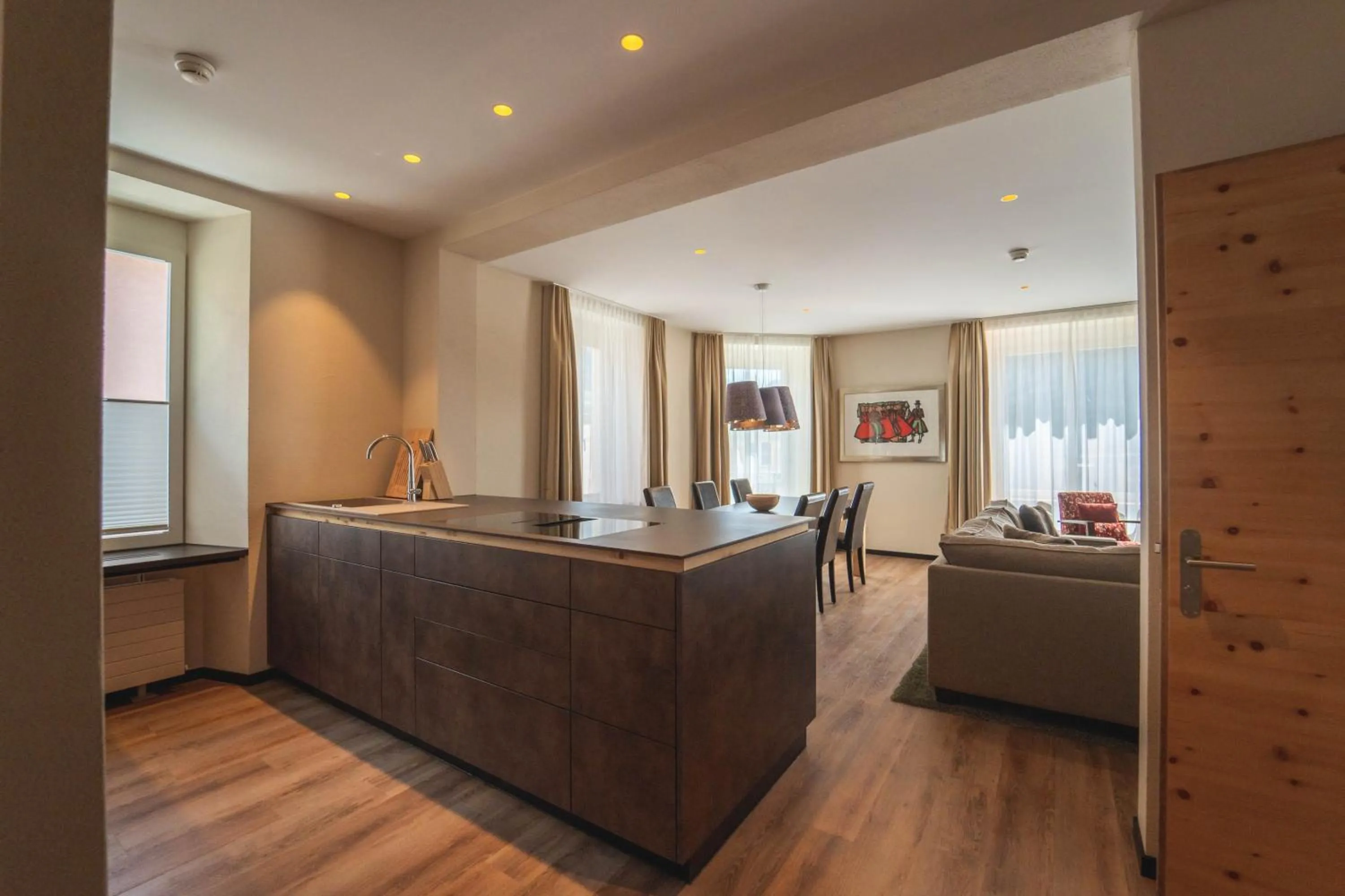 Living room in Sporthotel Pontresina