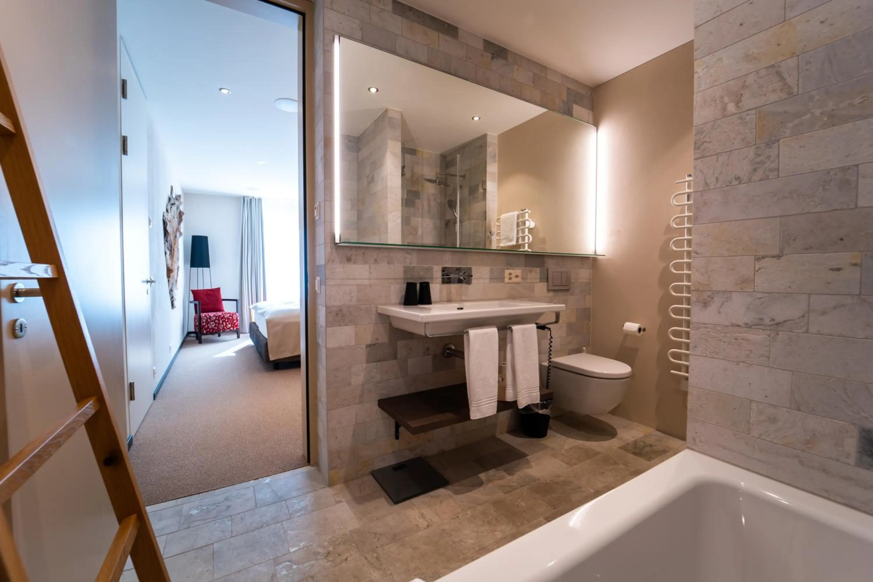 Bathroom in Sporthotel Pontresina