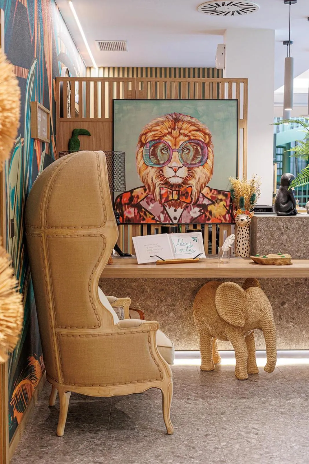 Decorative detail in Hotel Ecos del Sella