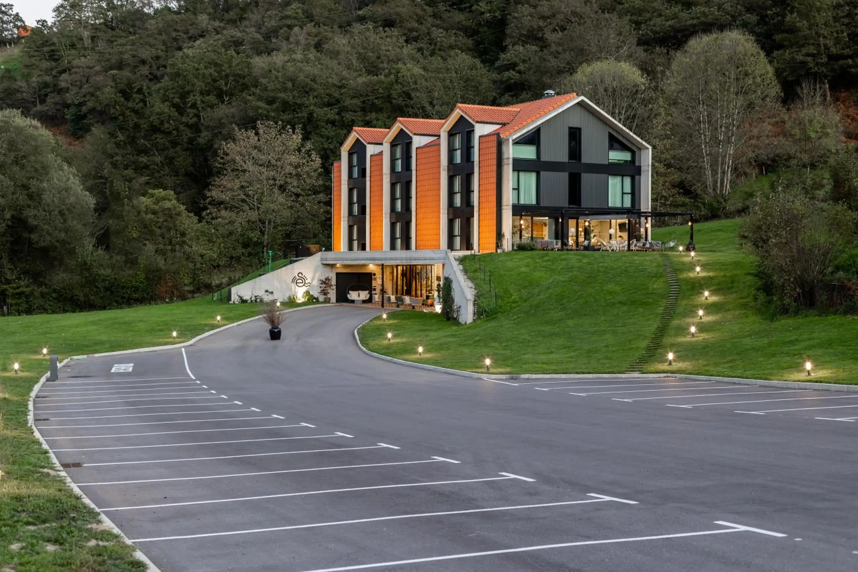 Property building in Hotel Ecos del Sella Property building in Hotel Ecos del Sella