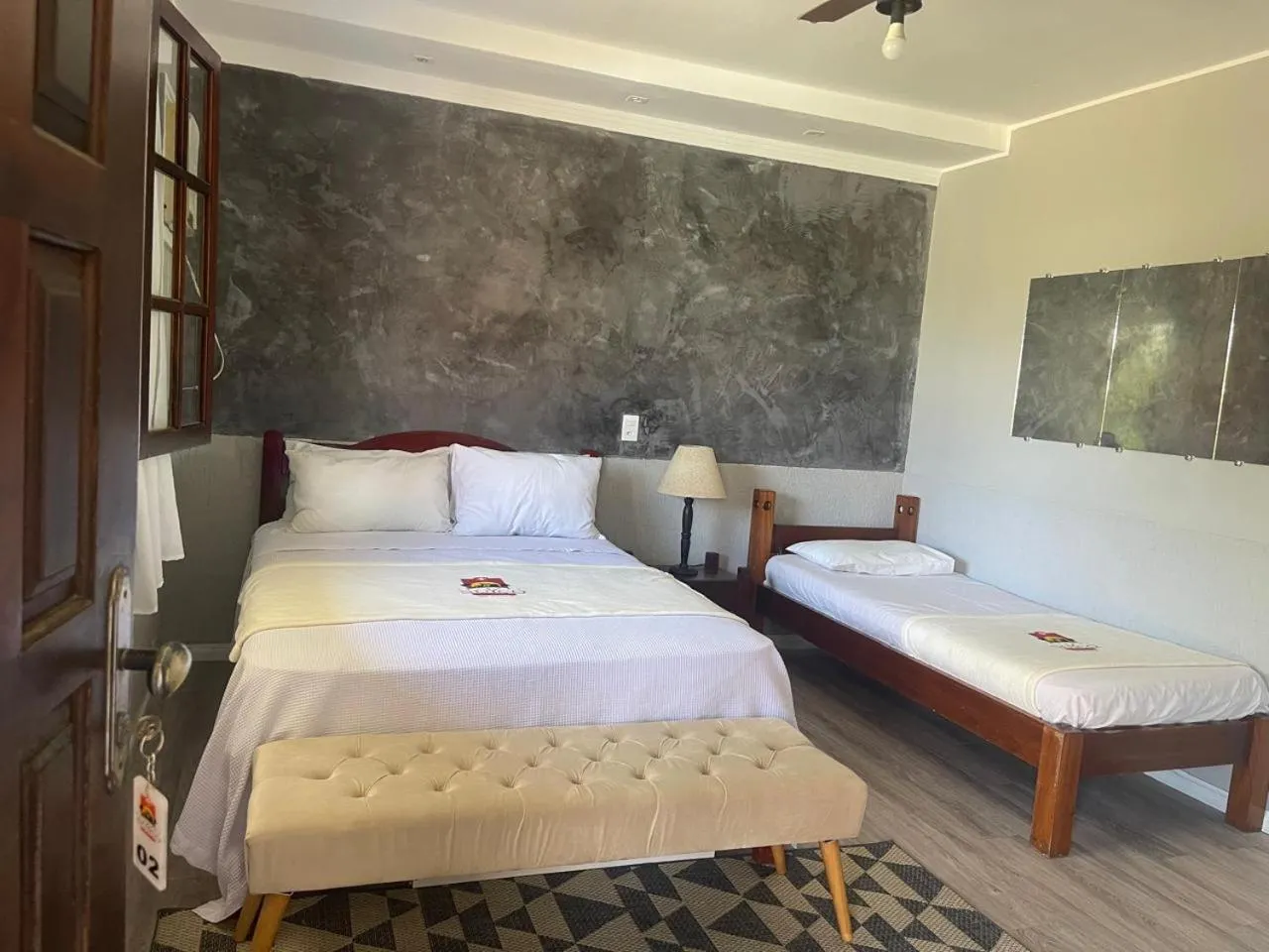 Bed in Pousada do Suiço