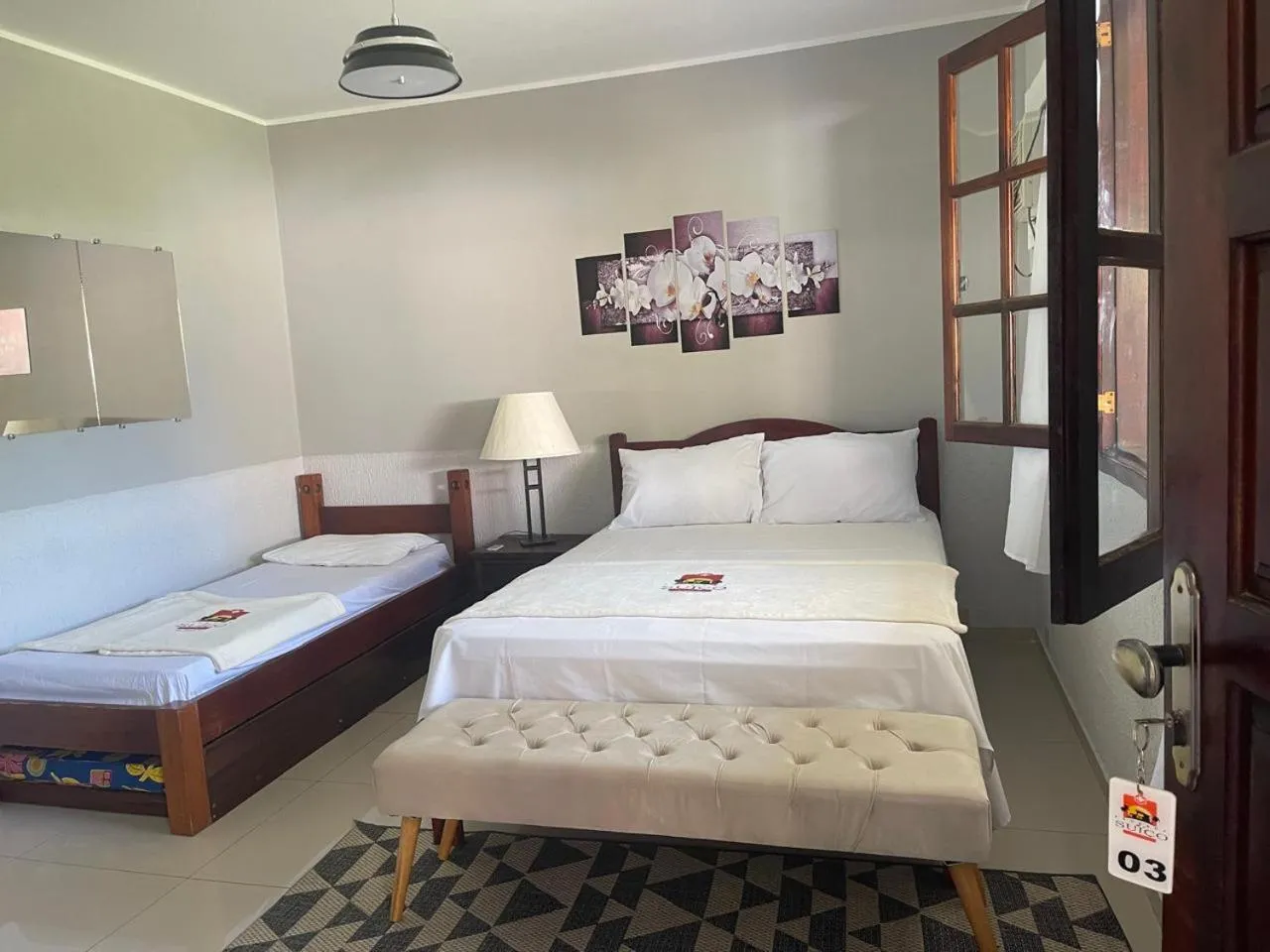 Bed in Pousada do Suiço