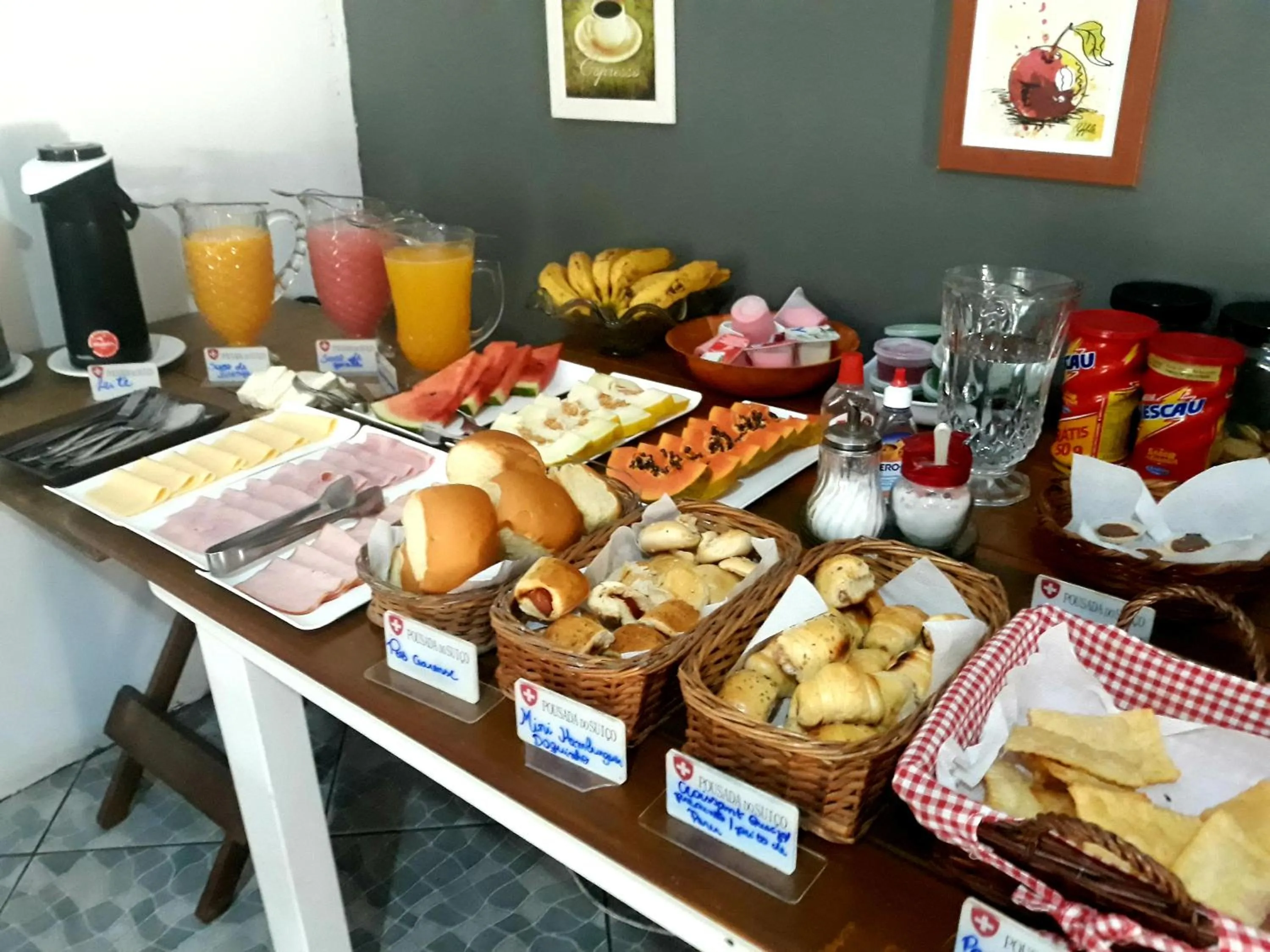 Food and drinks in Pousada do Suiço