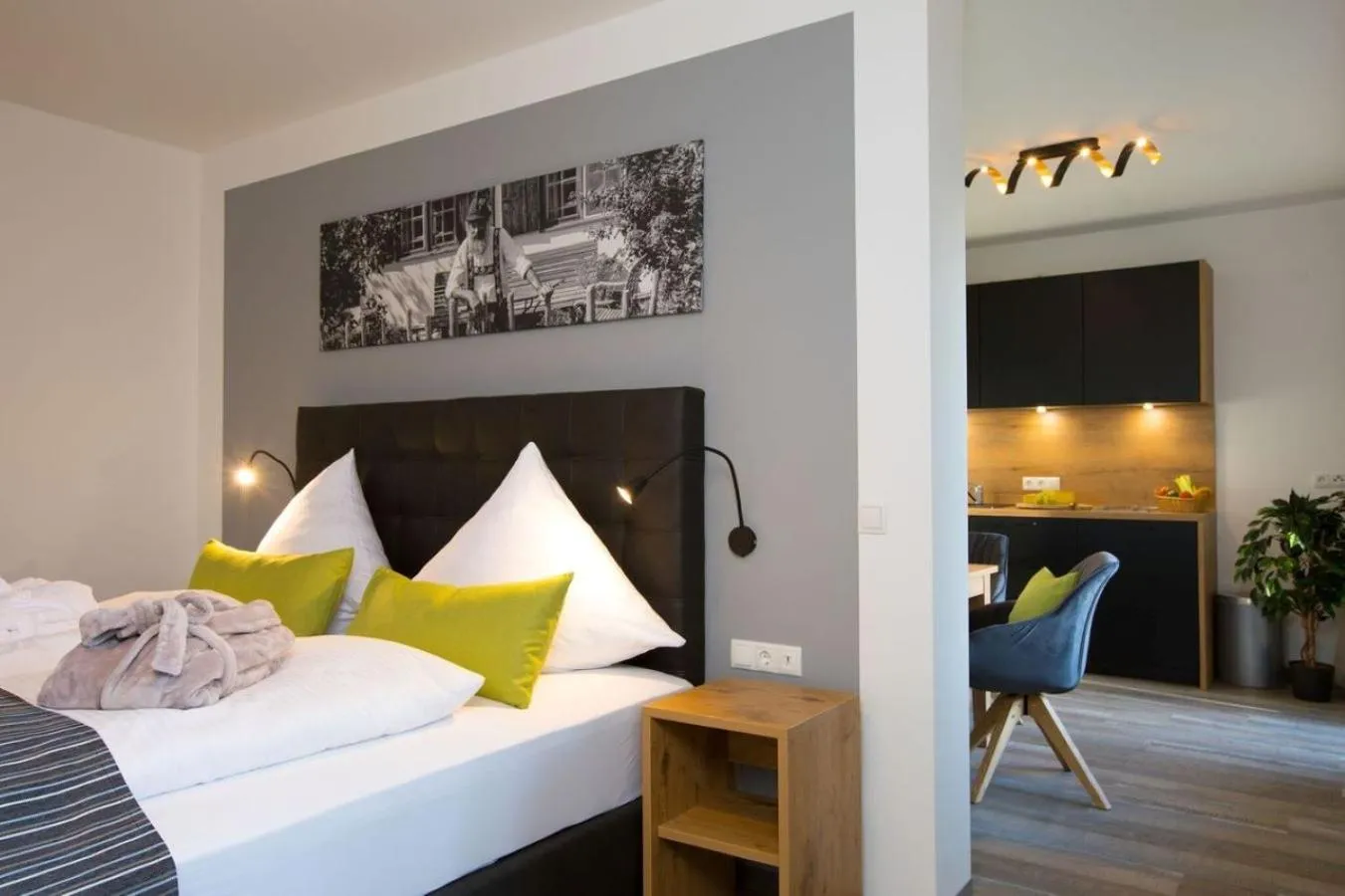 Bed in Hotel Tanneck