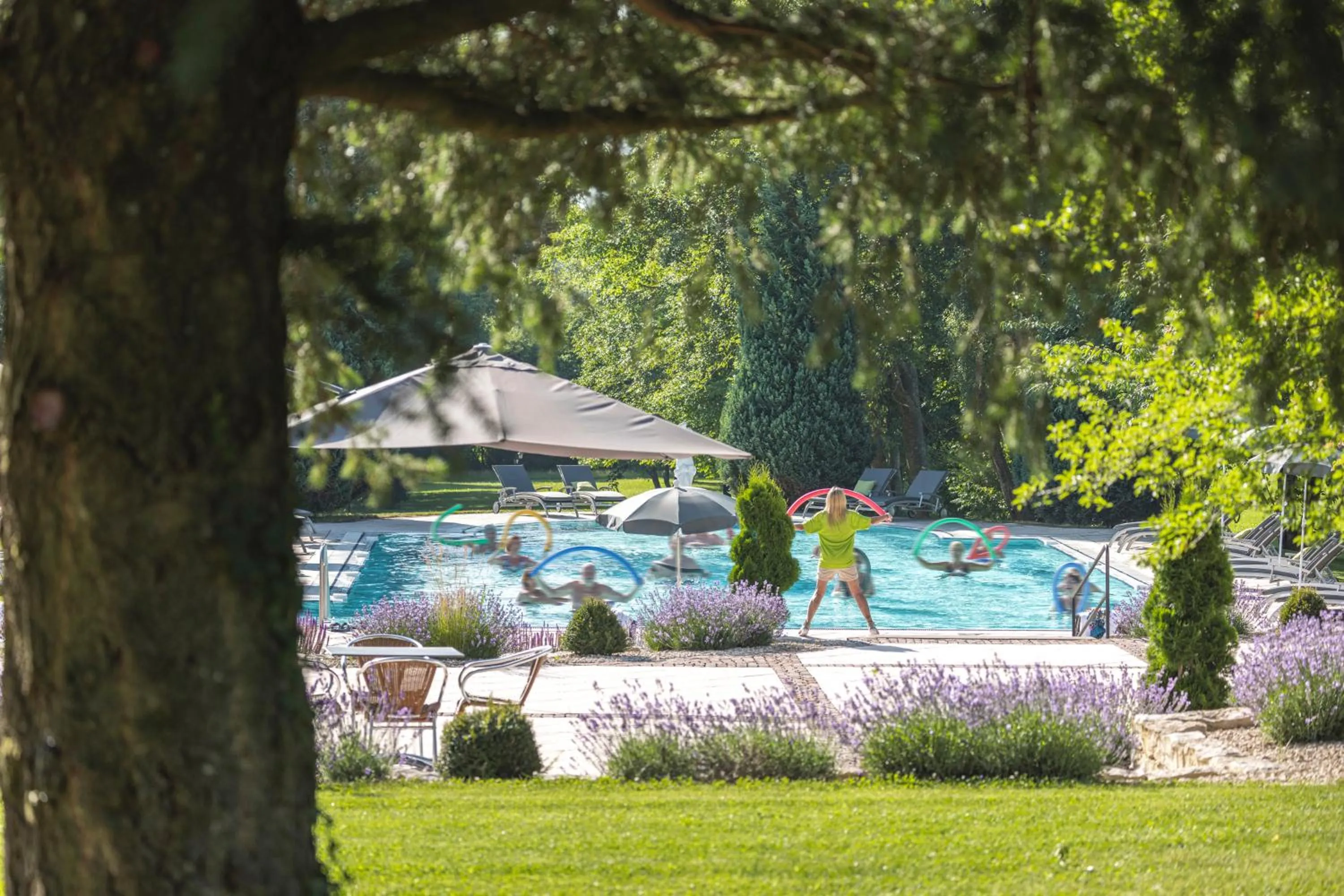 Swimming pool in Hotel Tanneck