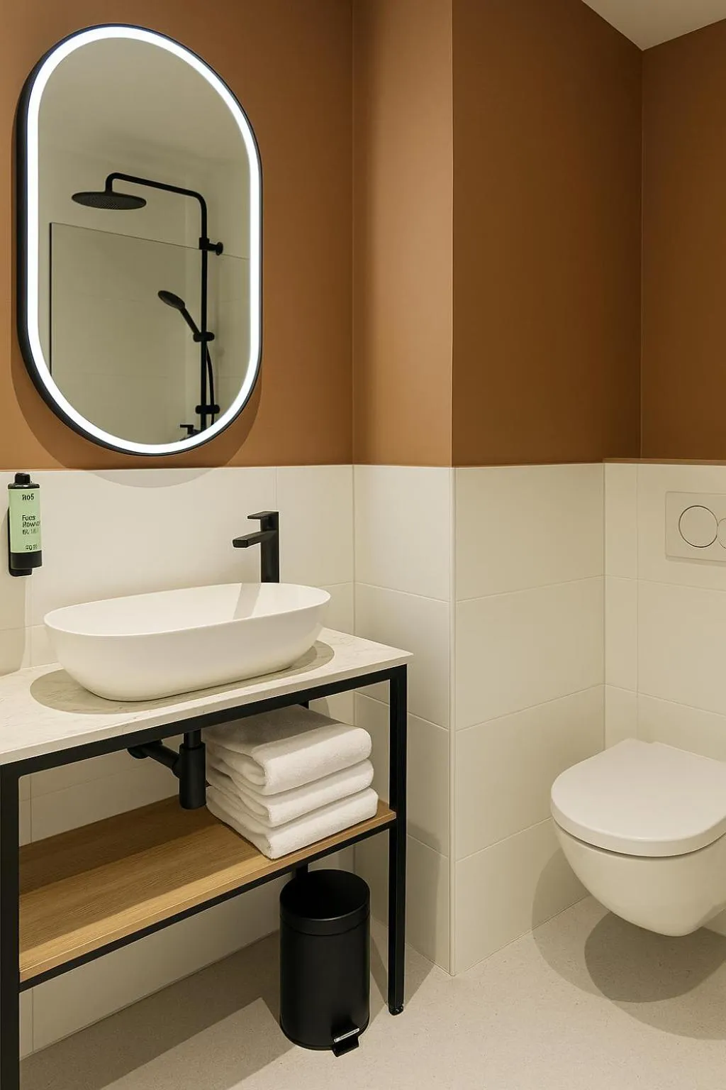 Bathroom in Logis Hôtel de Port d'Alon - St Cyr sur Mer