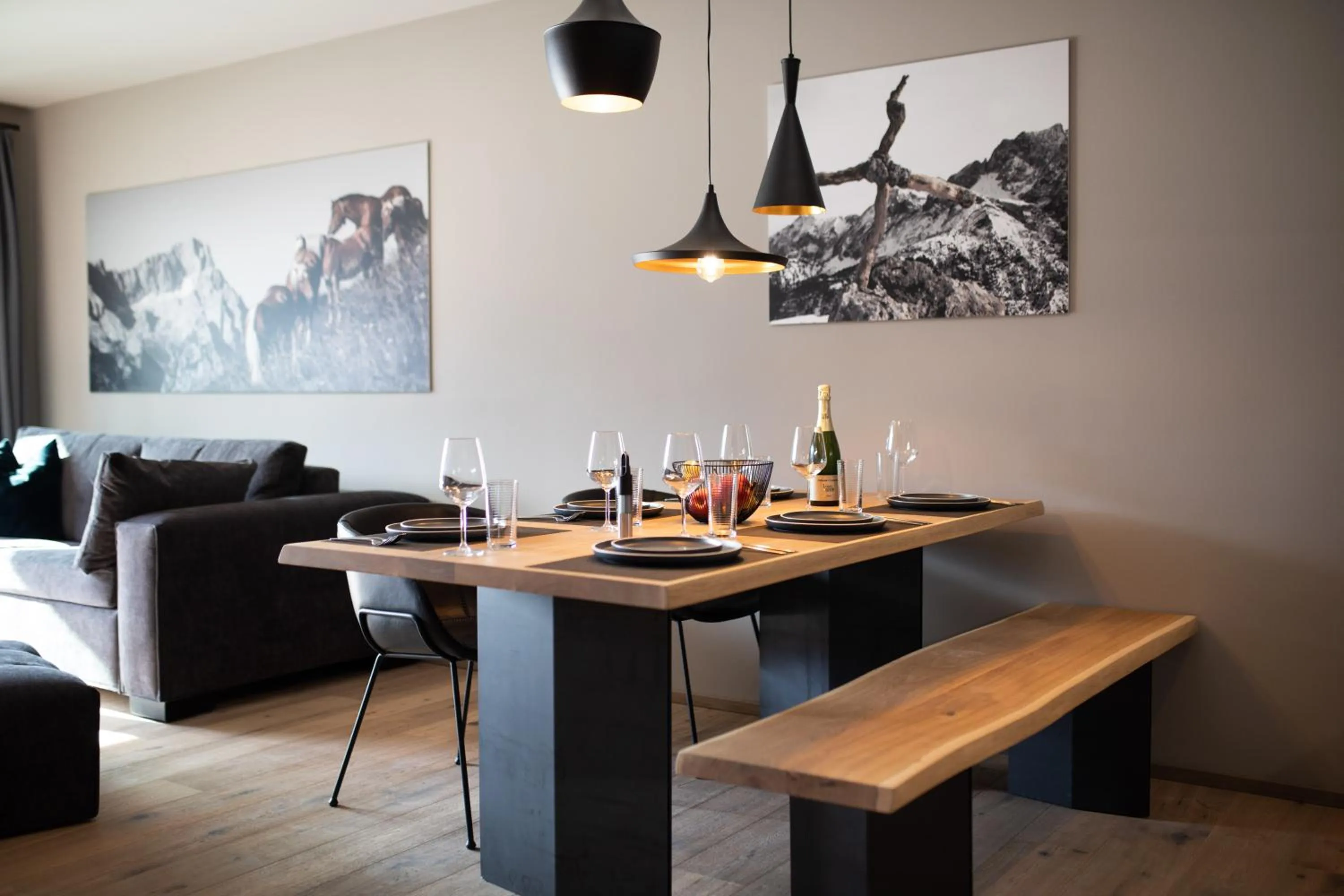 Living room in moun10 urlaubswohnen