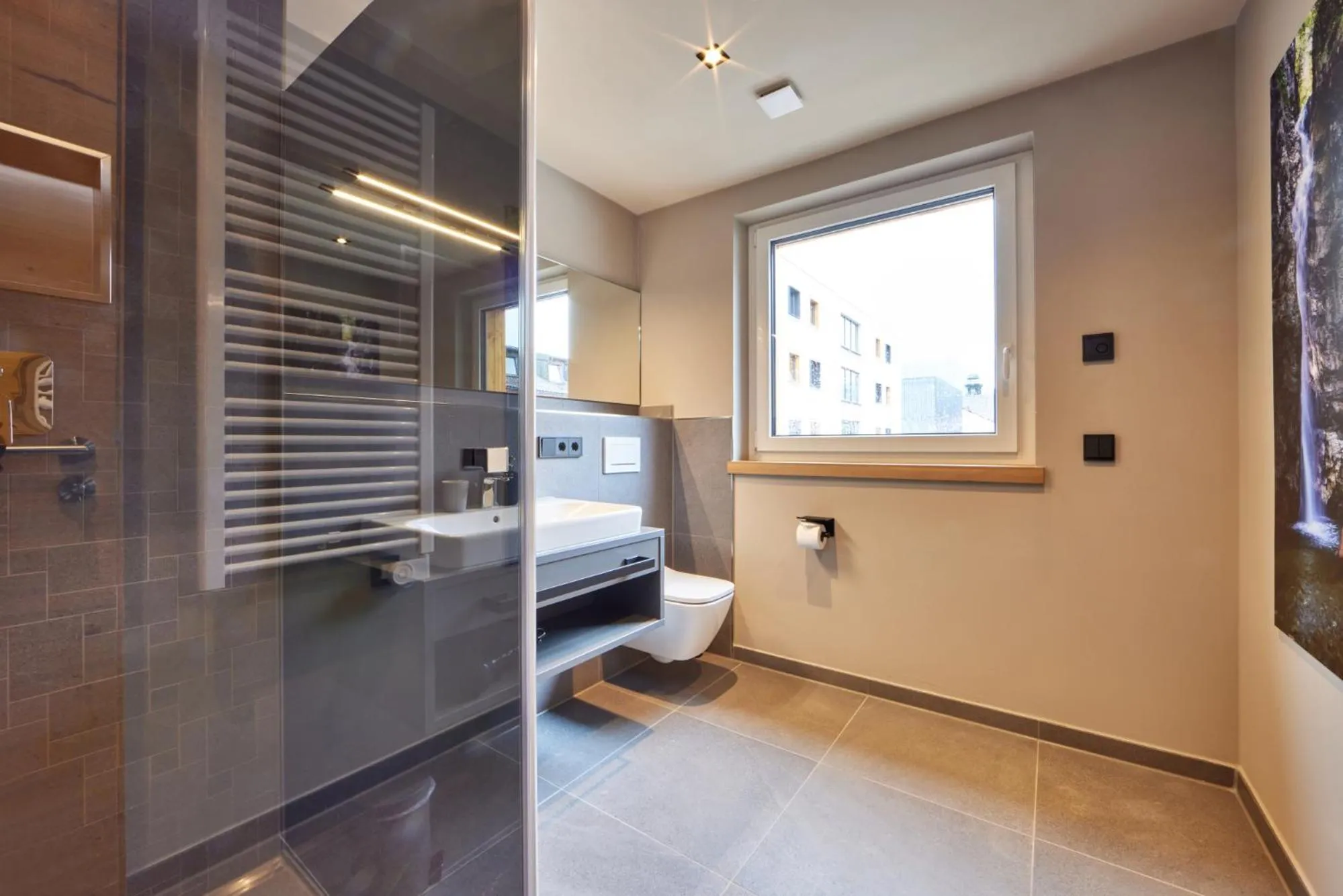 Shower in moun10 urlaubswohnen