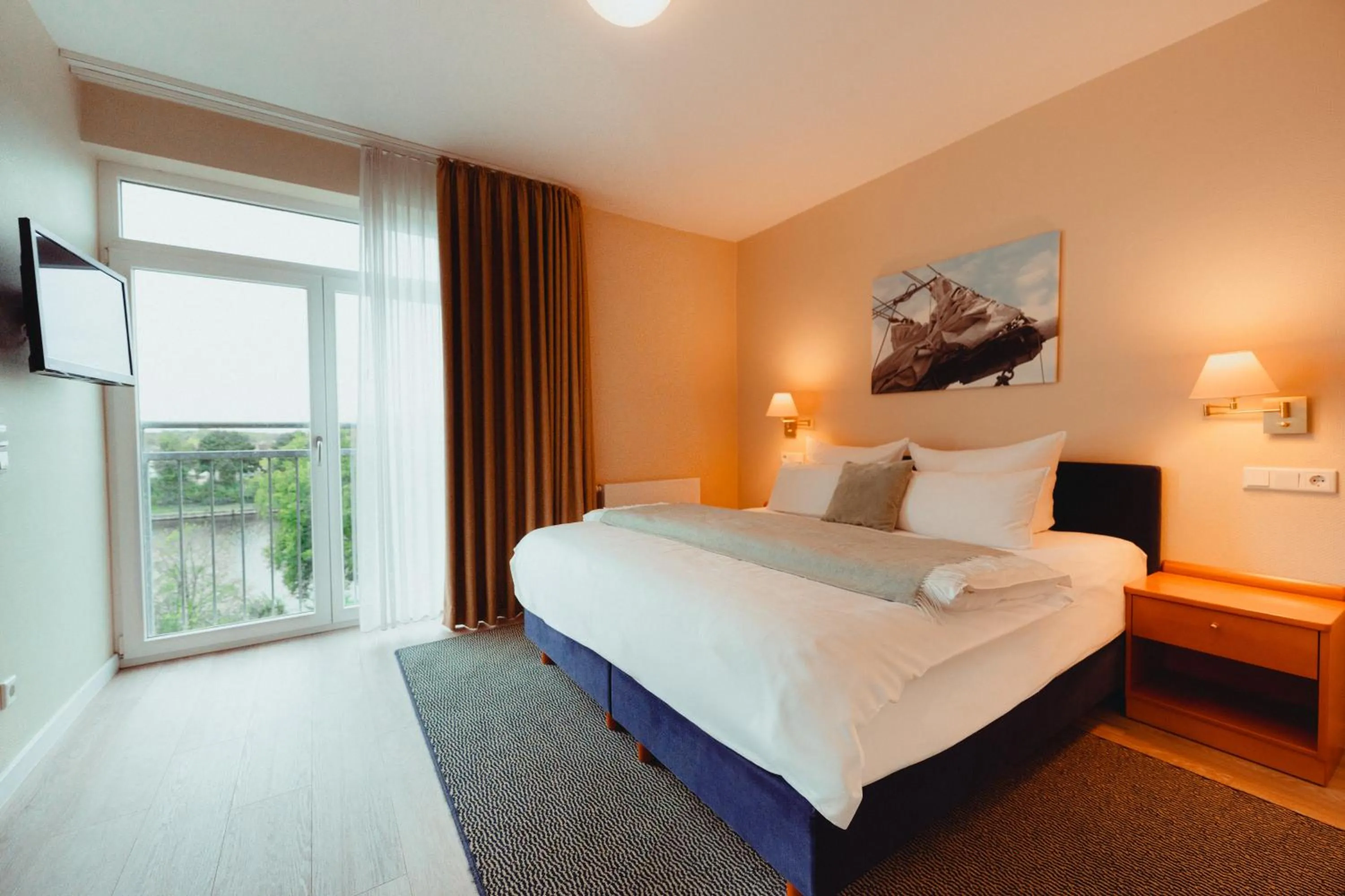 Bed in ConventGarten Hotel & Restaurant - am Nord-Ostsee-Kanal