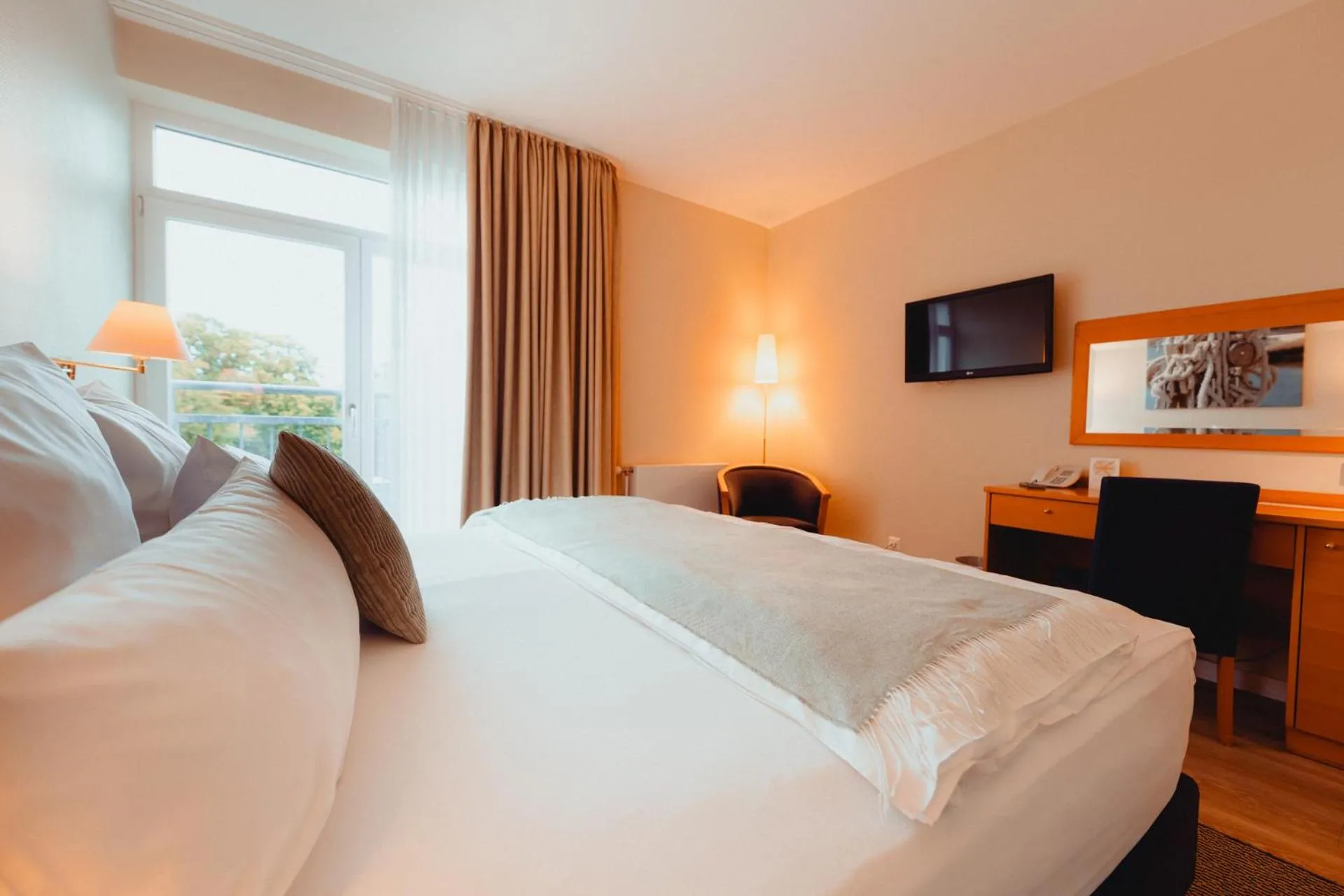 Bed in ConventGarten Hotel & Restaurant - am Nord-Ostsee-Kanal