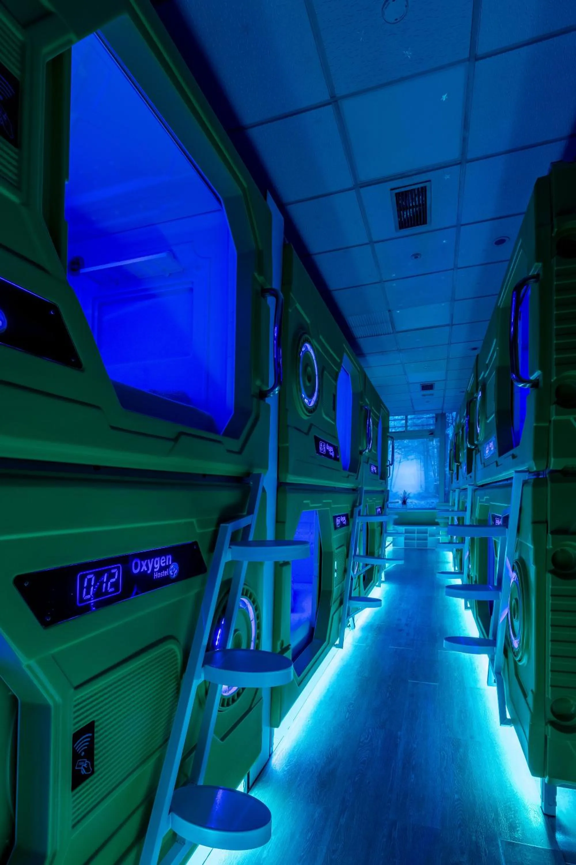 Bedroom in OXYGEN HOSTEL Capsula