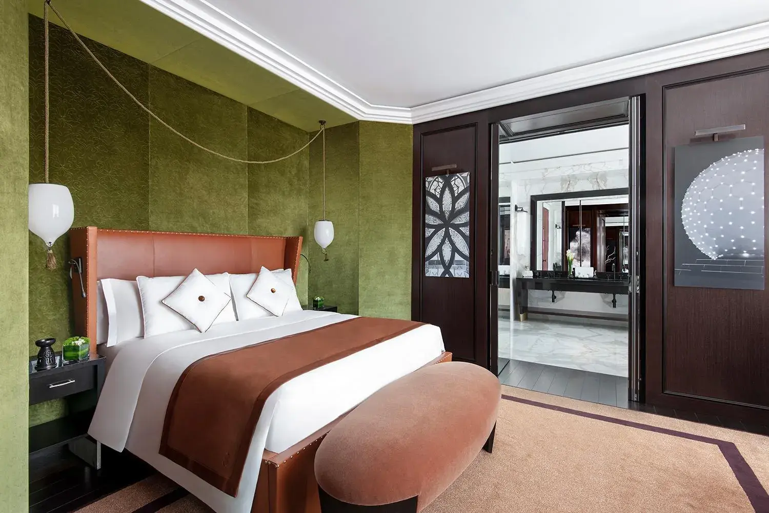 Bedroom, Bed in Banyan Tree Doha At La Cigale Mushaireb Bedroom, Bed in Banyan Tree Doha At La Cigale Mushaireb