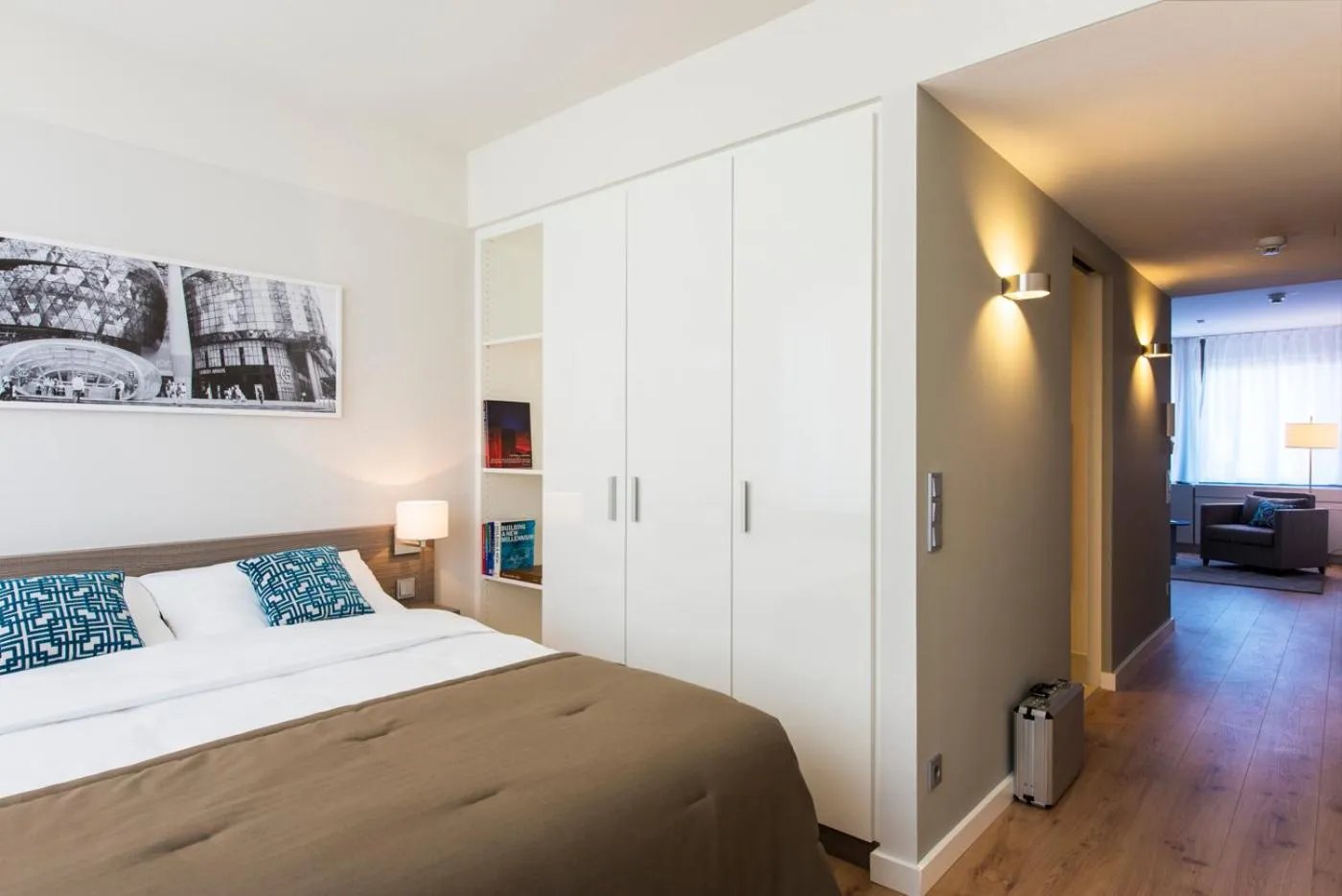 Bed in Brera Serviced Apartments Frankfurt Oper