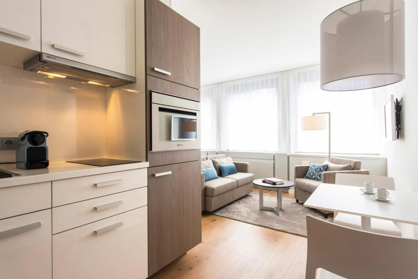 Kitchen or kitchenette in Brera Serviced Apartments Frankfurt Oper