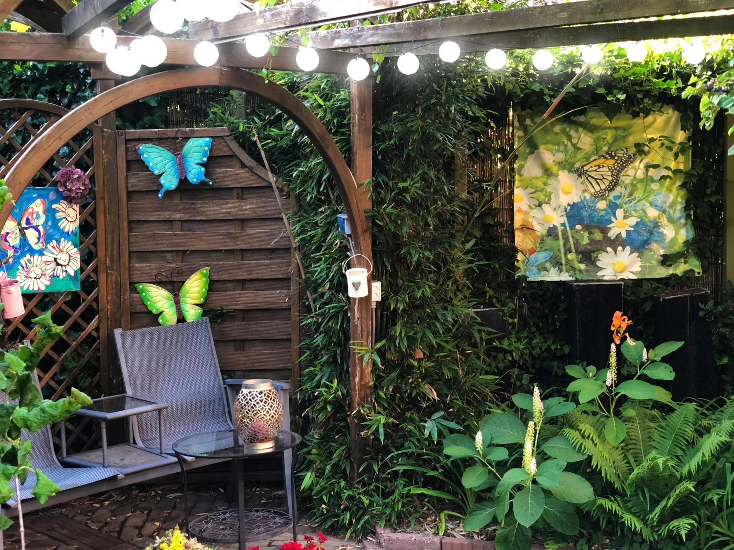 Balcony/Terrace in B&B overnachting de Margriet