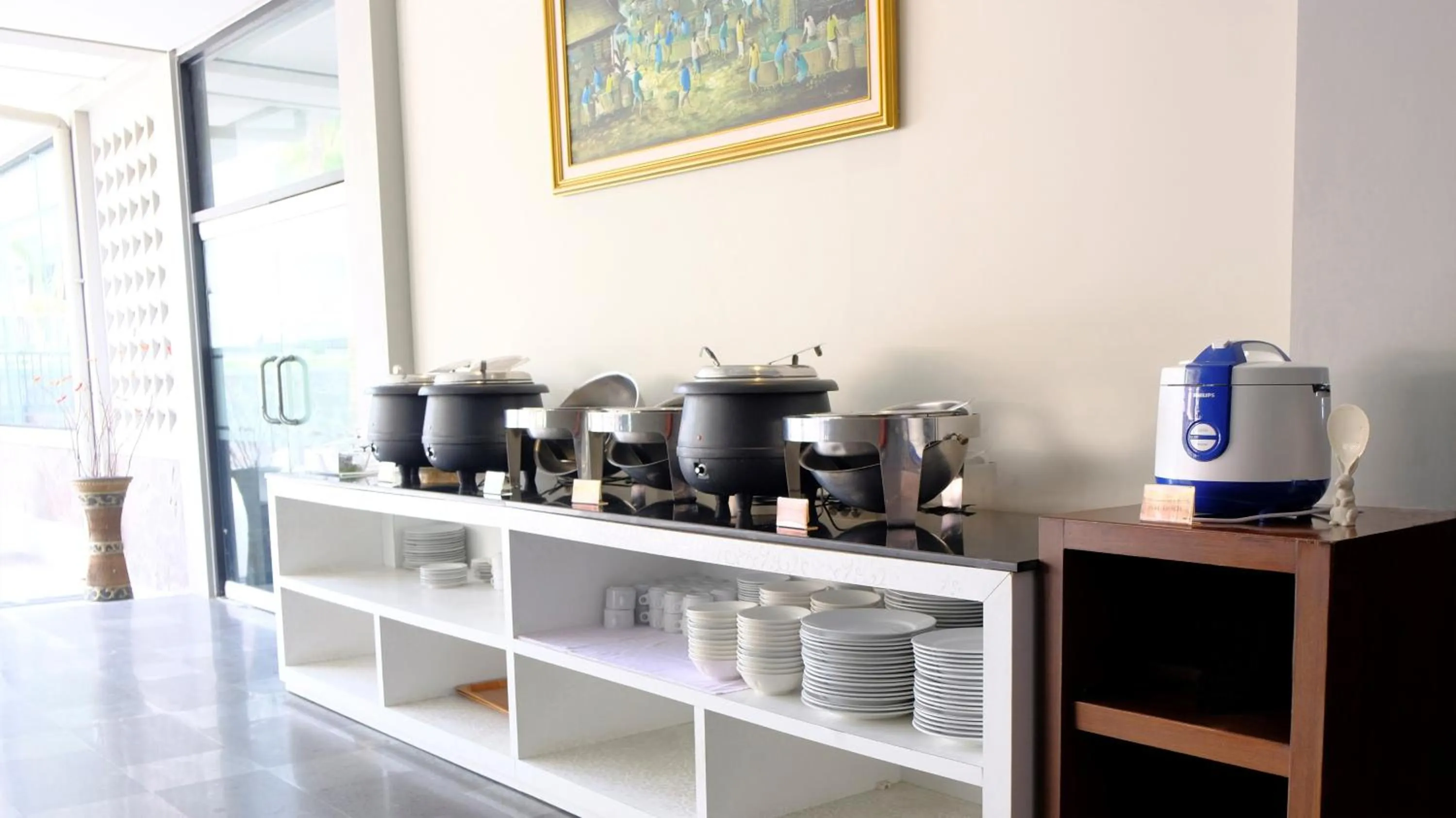 Buffet breakfast in Kuraya Hotel Residence