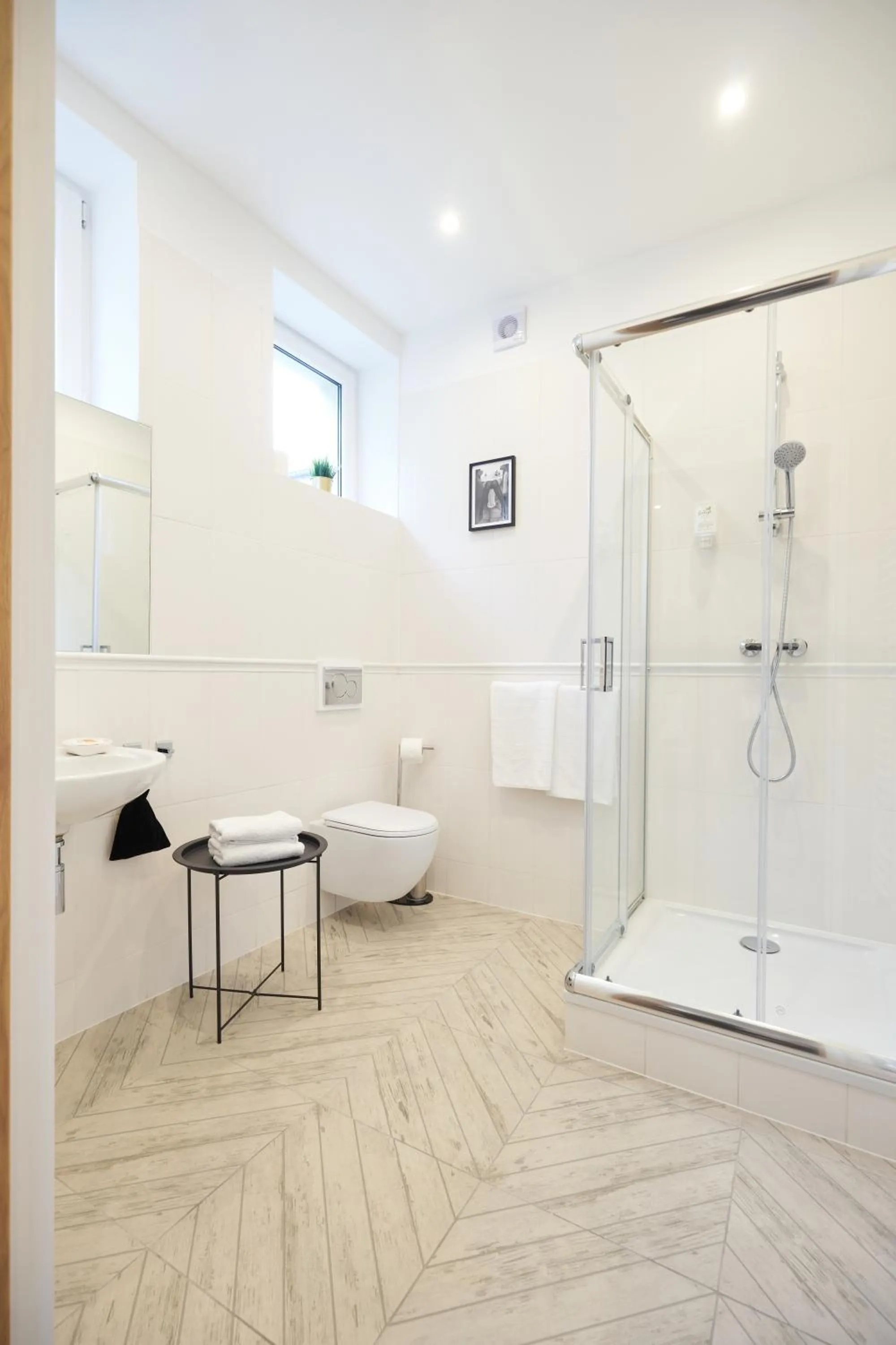 Shower in Apartamenty Klasztorna 25