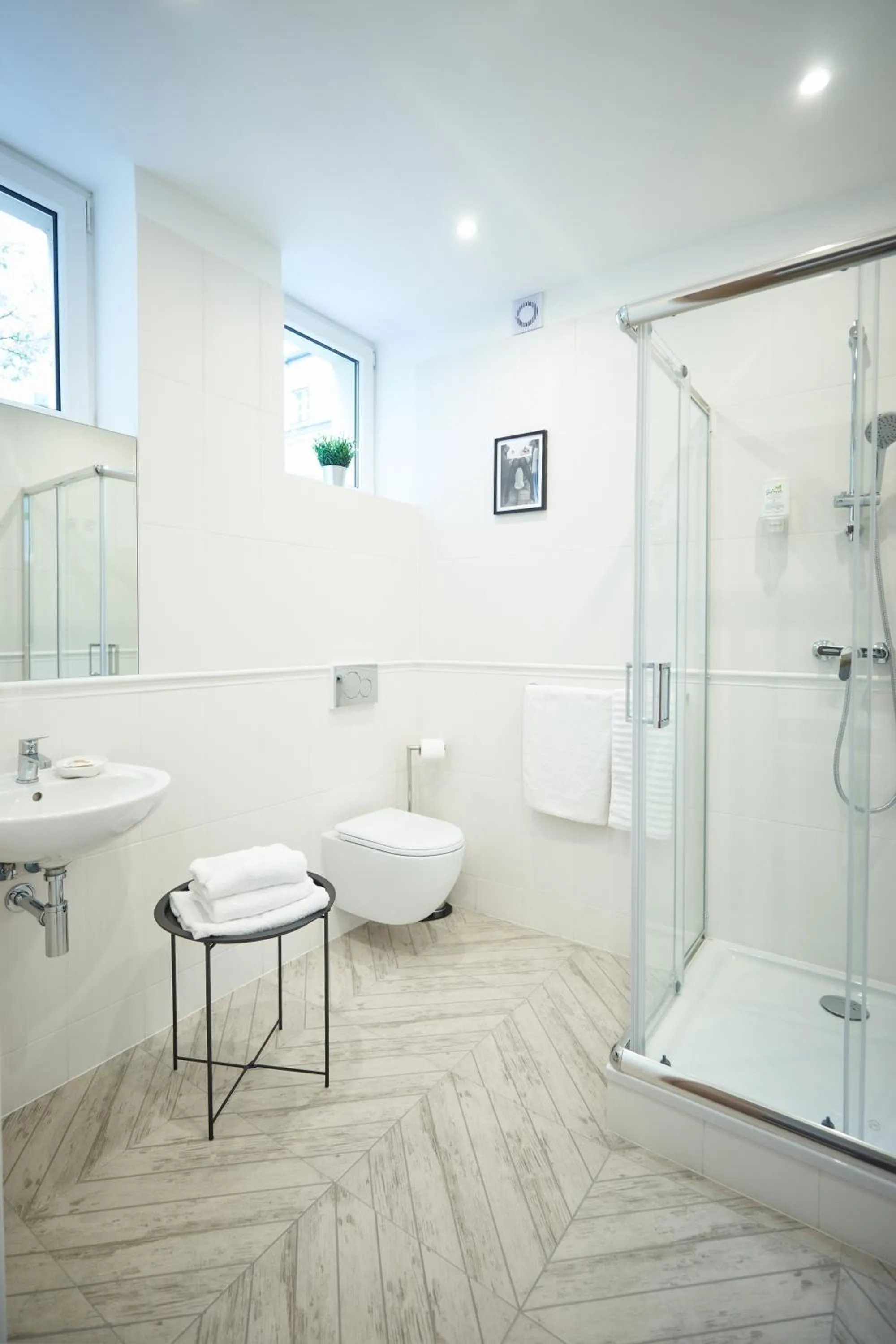 Shower in Apartamenty Klasztorna 25