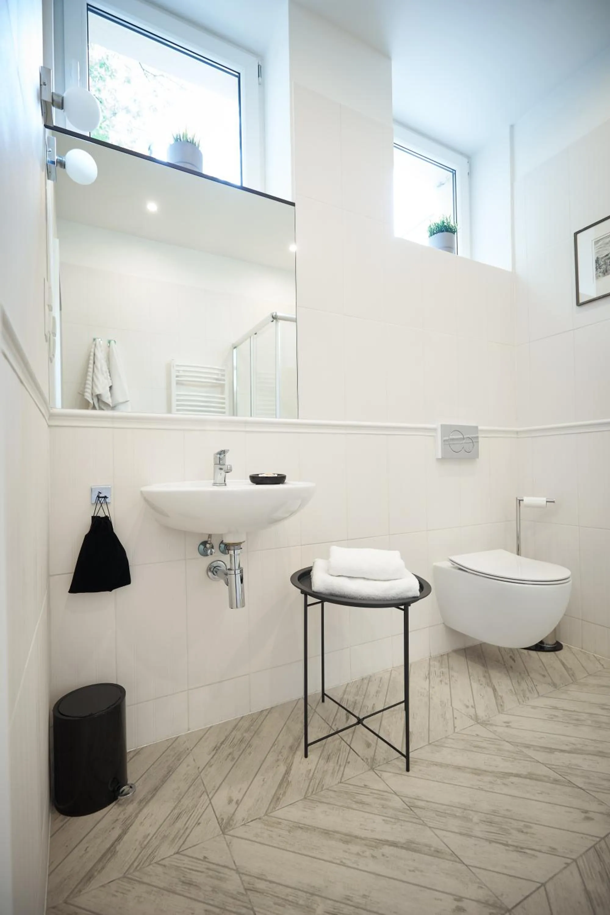 Shower in Apartamenty Klasztorna 25