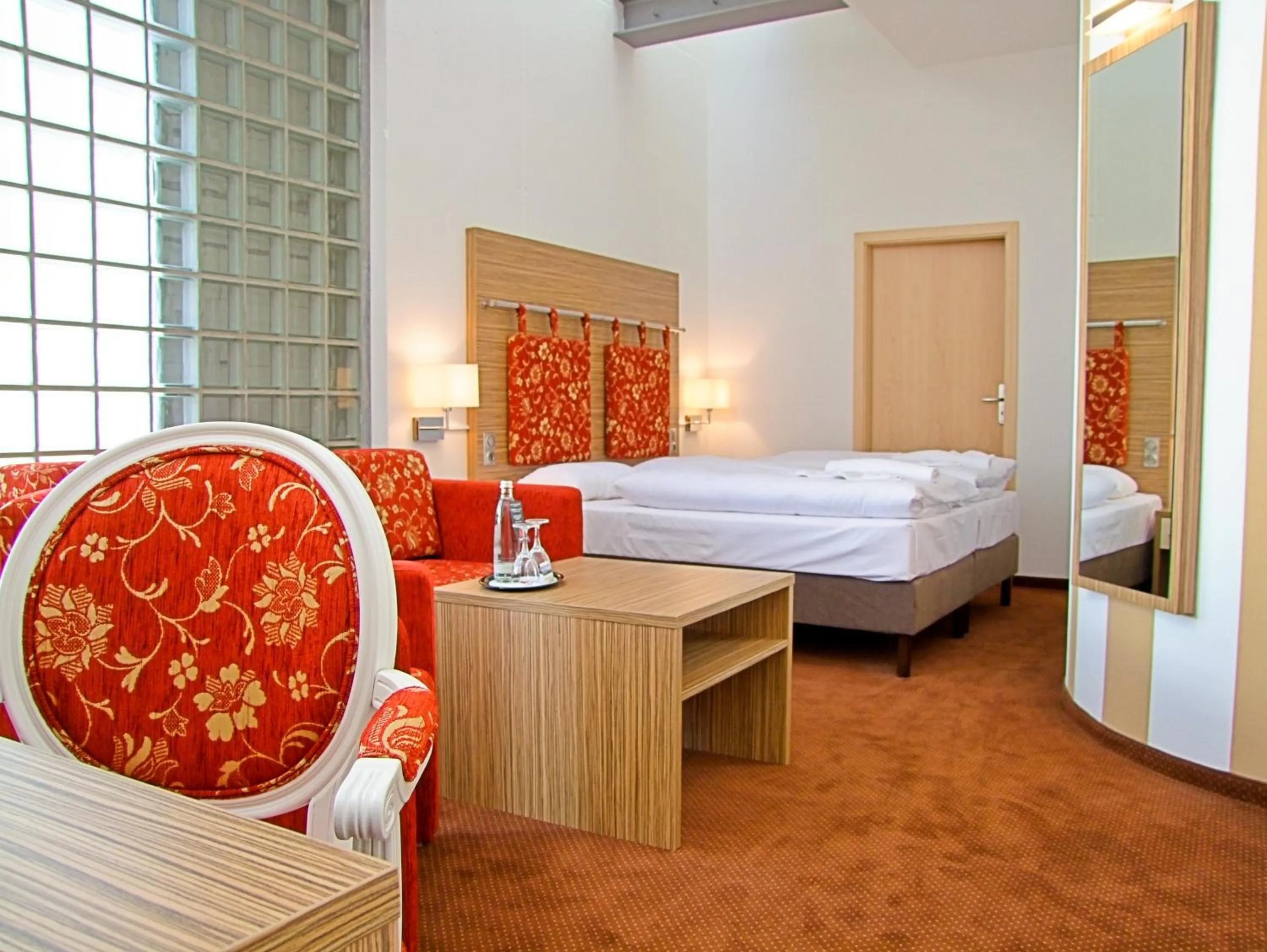 Bed in Hiddenseer Hotel