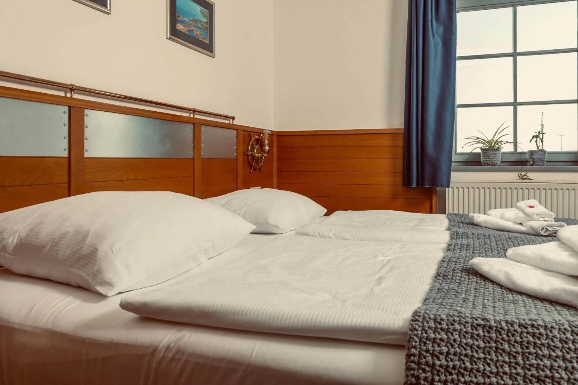 Bed in Hiddenseer Hotel