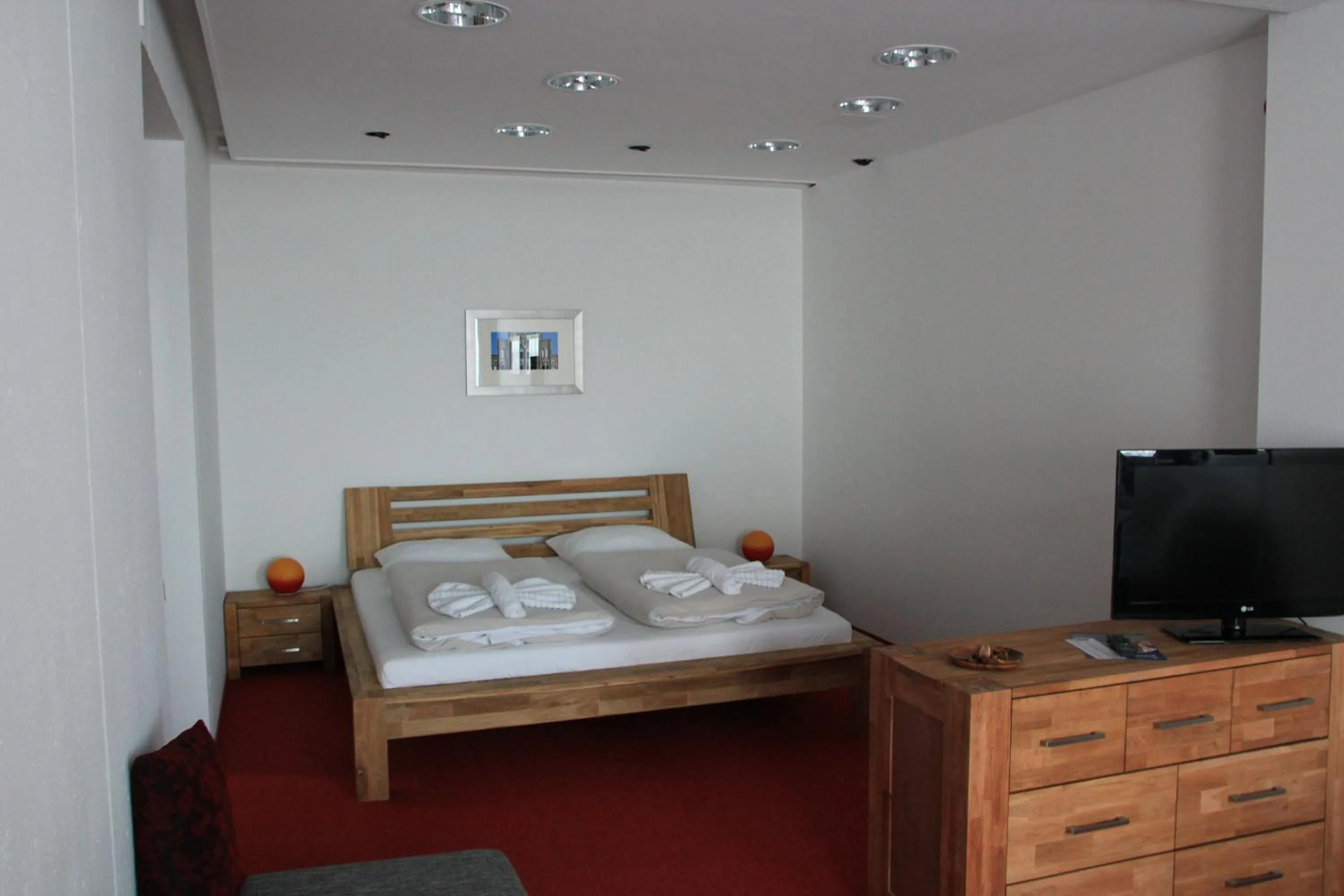 Bed in Hiddenseer Hotel