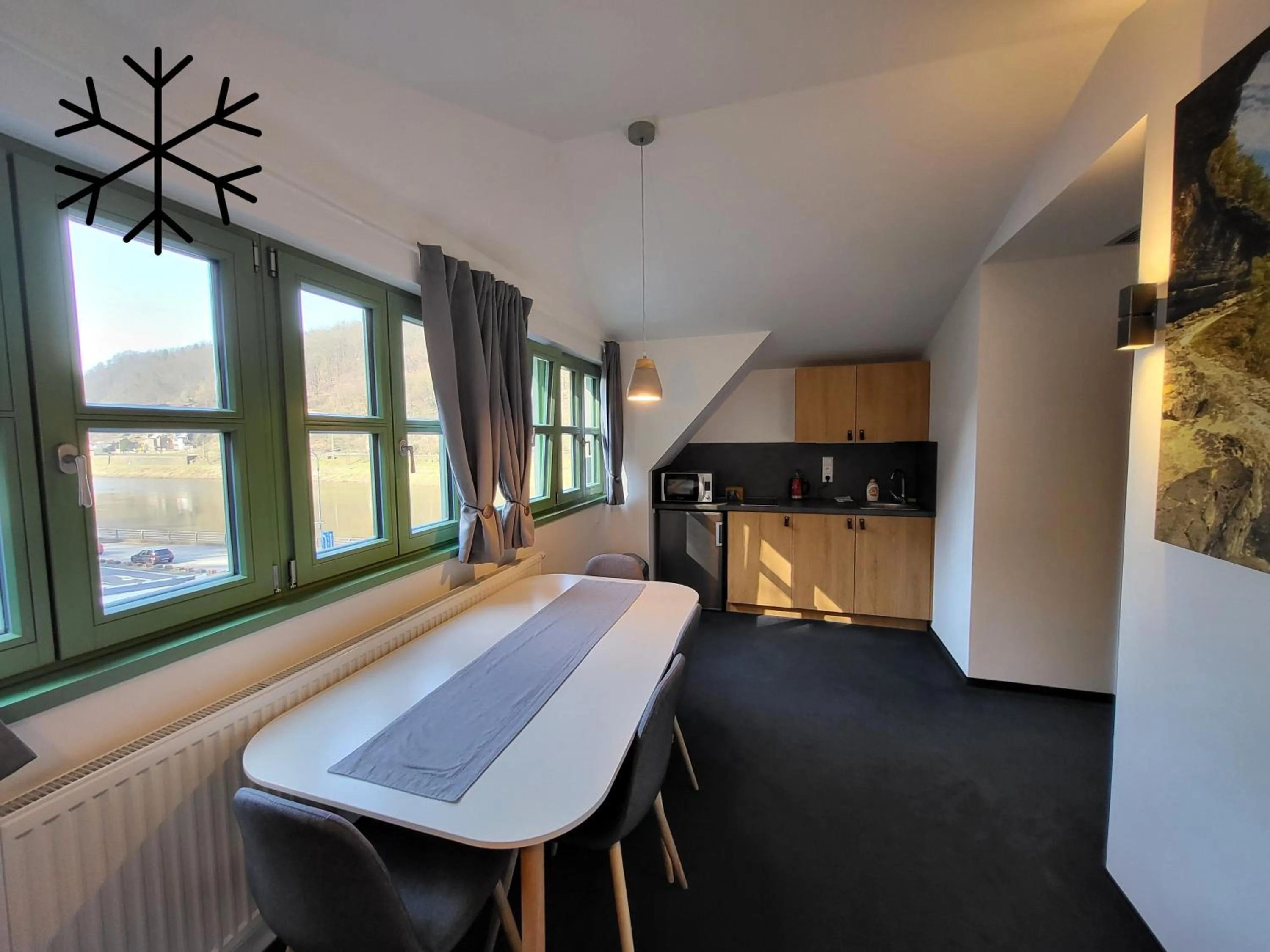 kitchen in Pension Jitřenka Hřensko - Breakfast Included & Free Parking