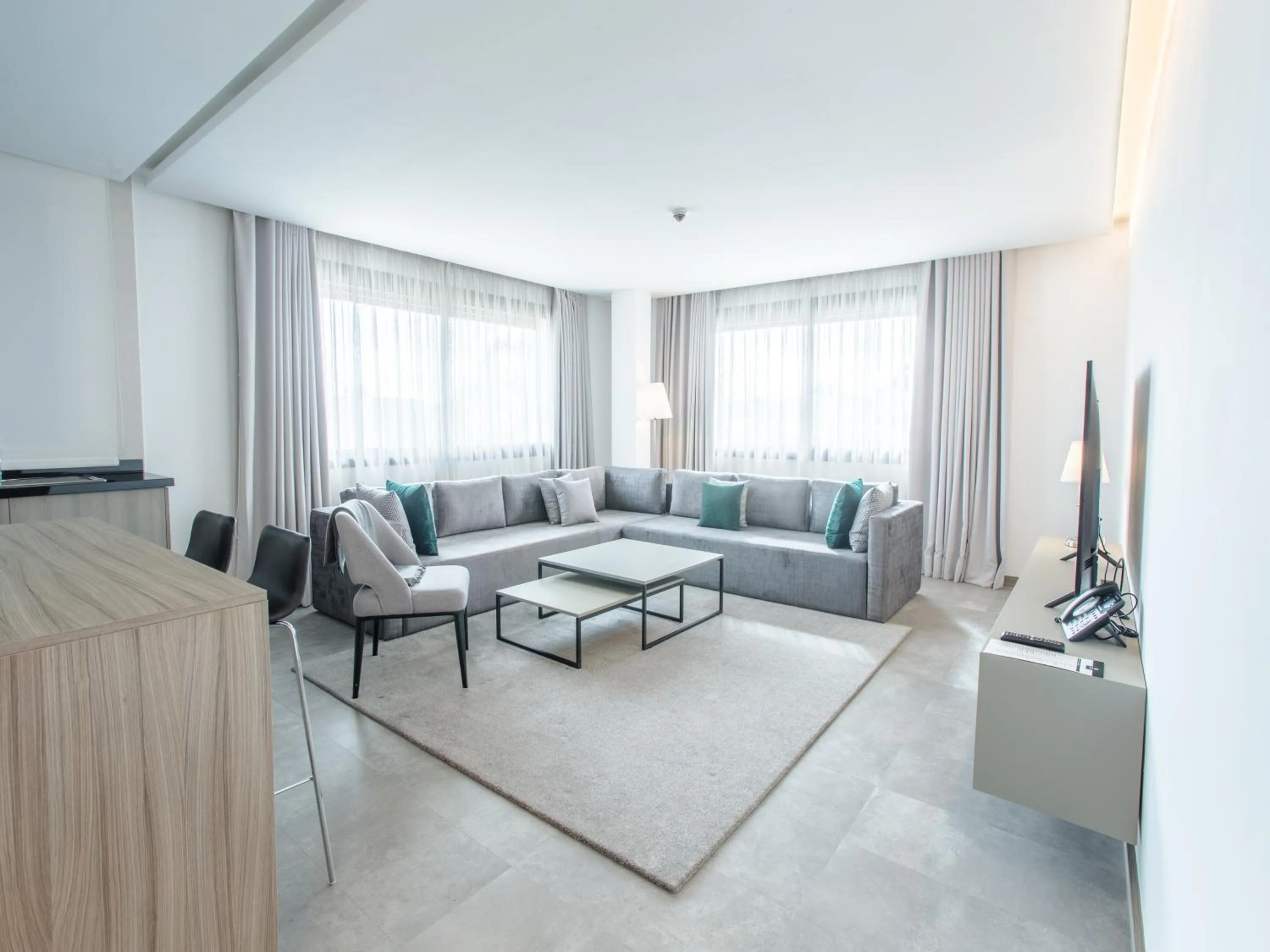 Seating area in Makass Appart Hotel