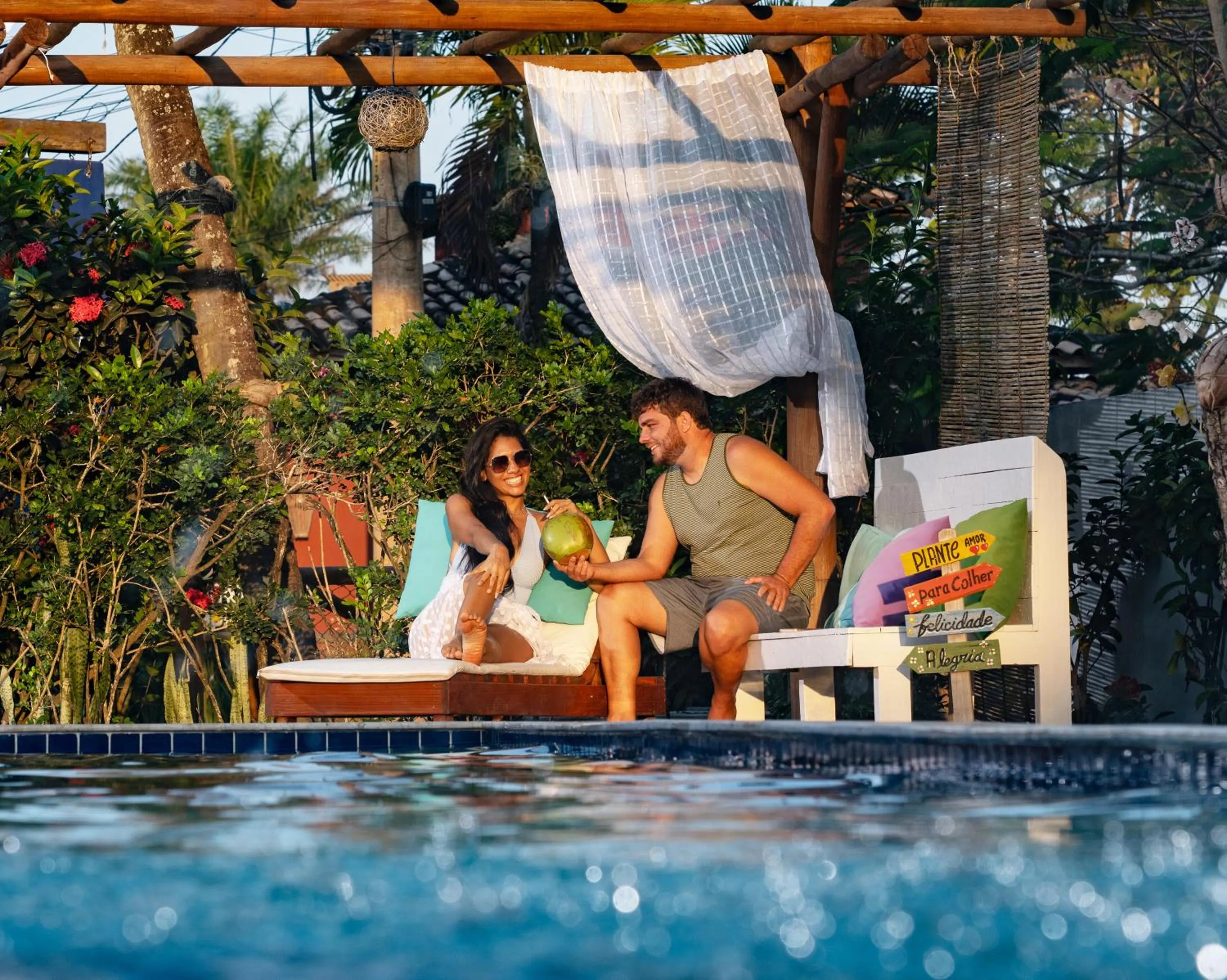 Garden view in Pousada Terra Mar Way