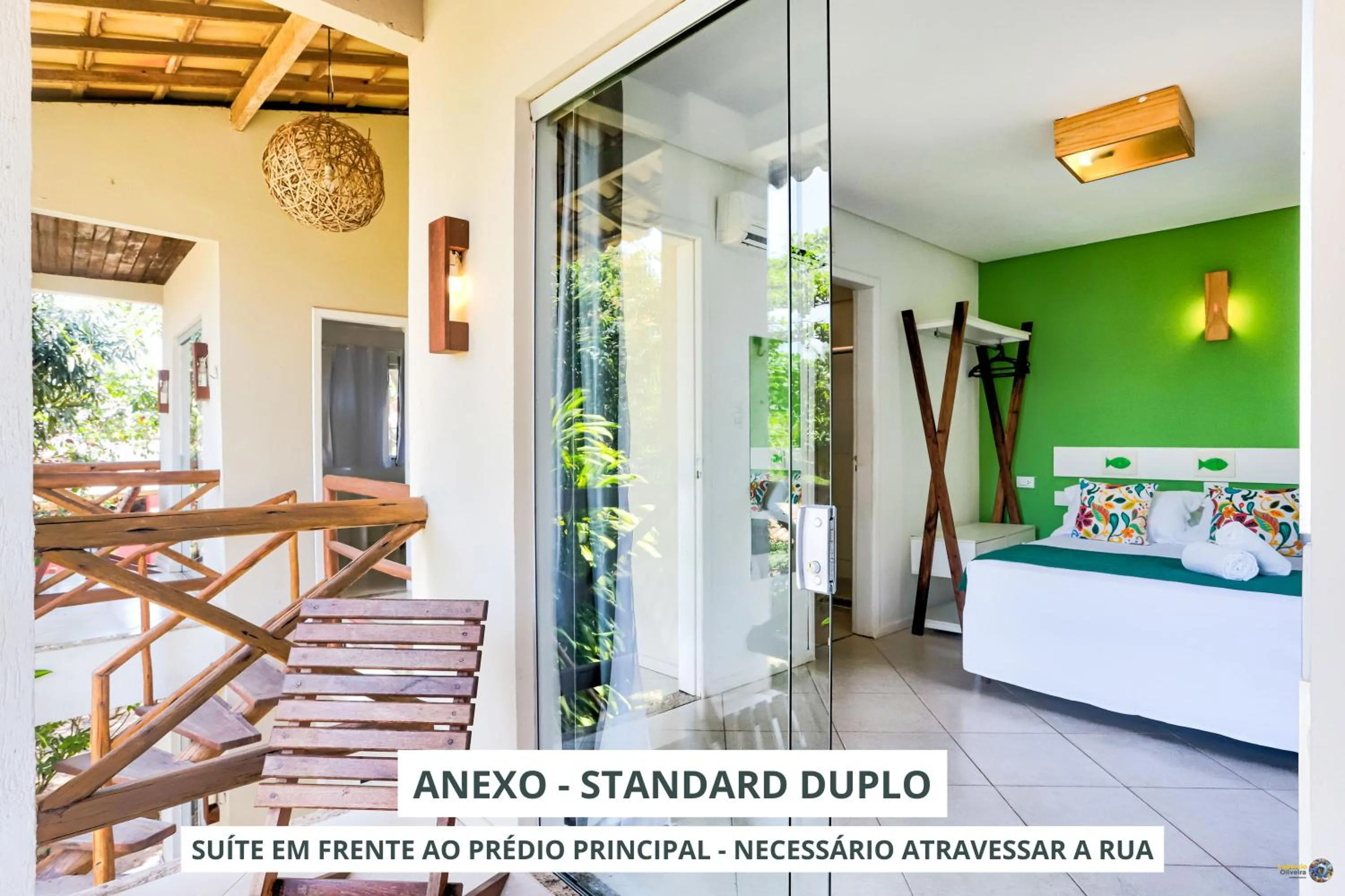 View (from property/room), Bed in Pousada Terra Mar Way