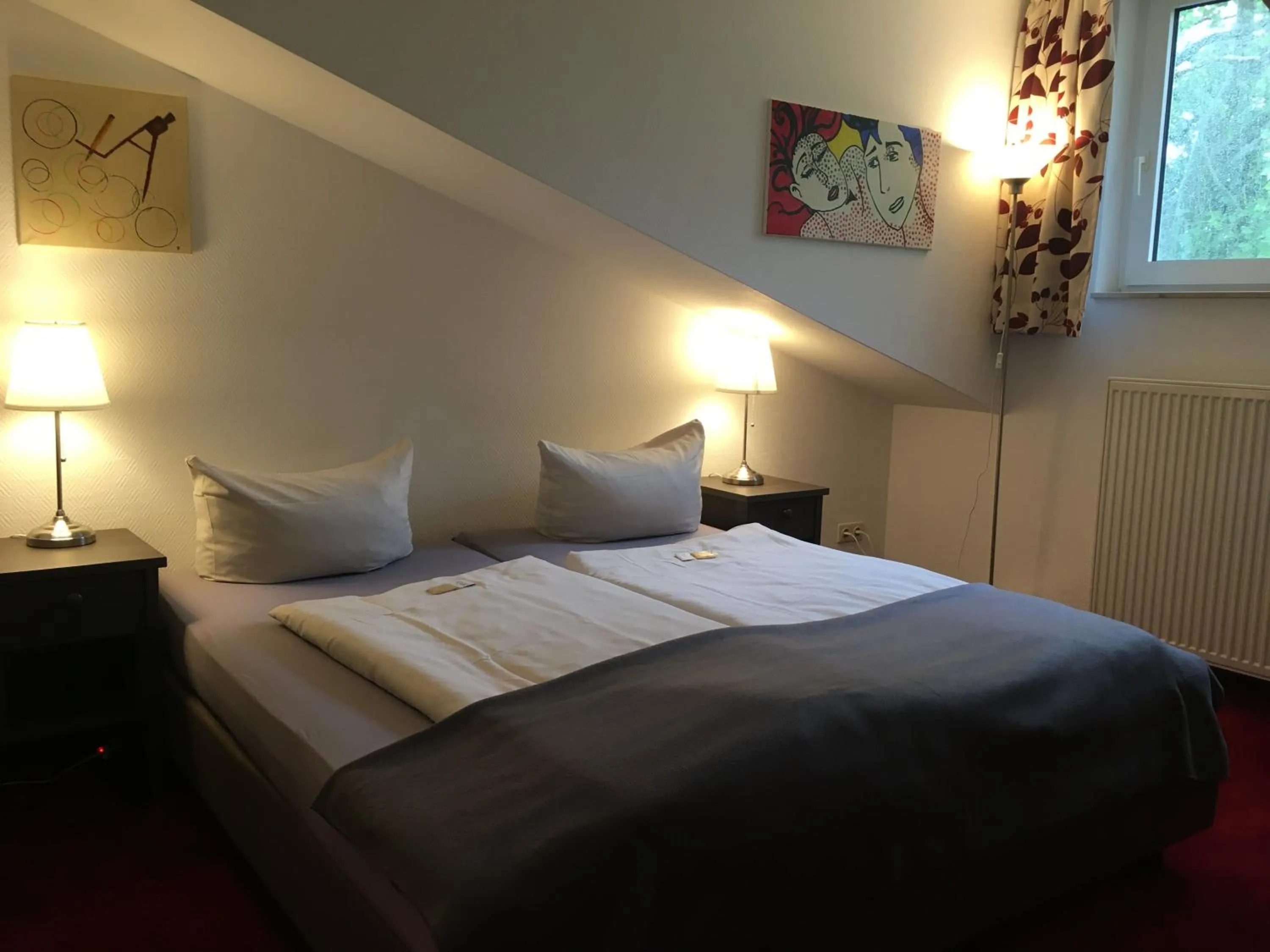 Photo of the whole room, Bed in Gästehaus Alte Schule