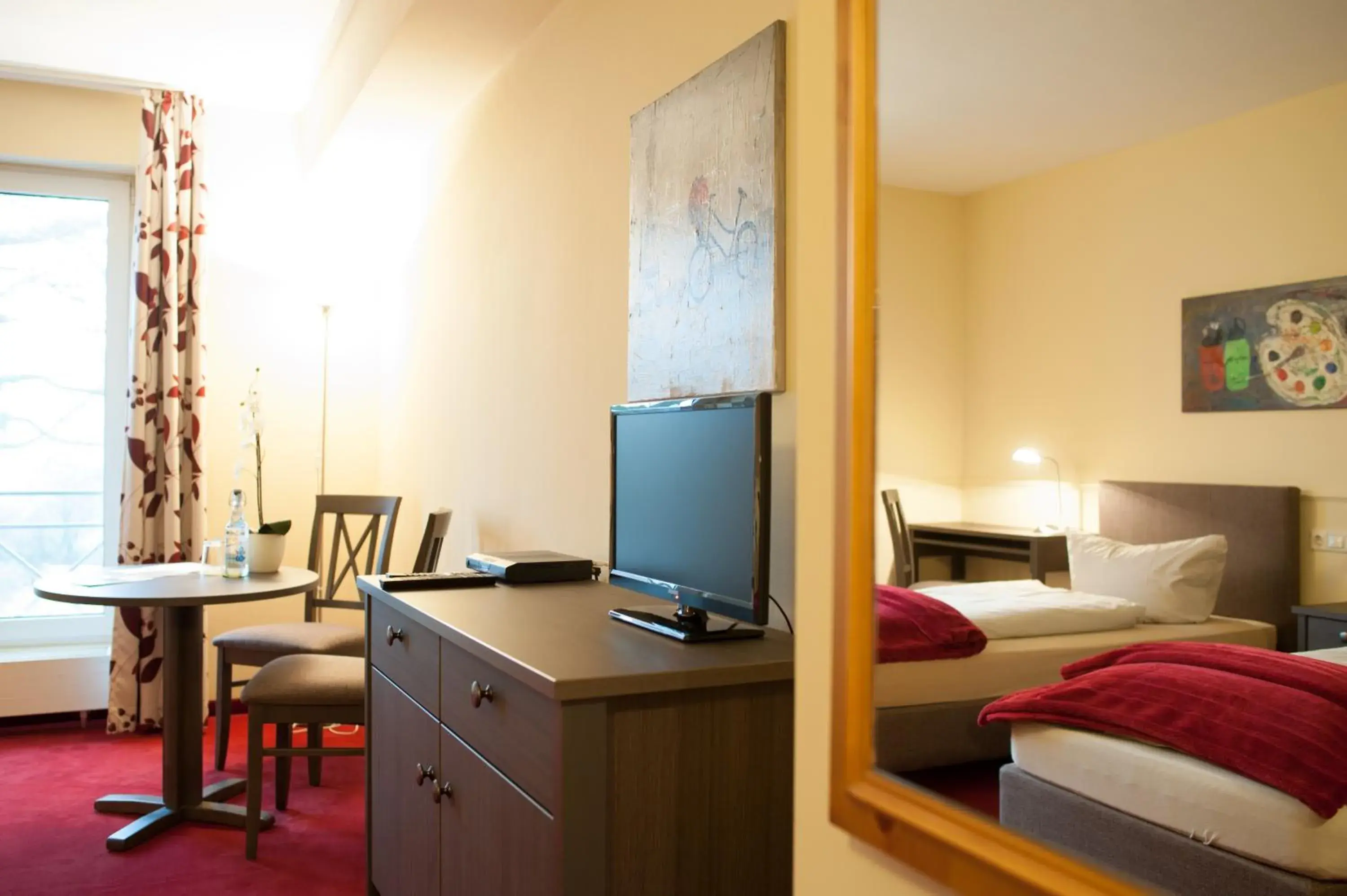 Photo of the whole room, Bed in Gästehaus Alte Schule Photo of the whole room, Bed in Gästehaus Alte Schule