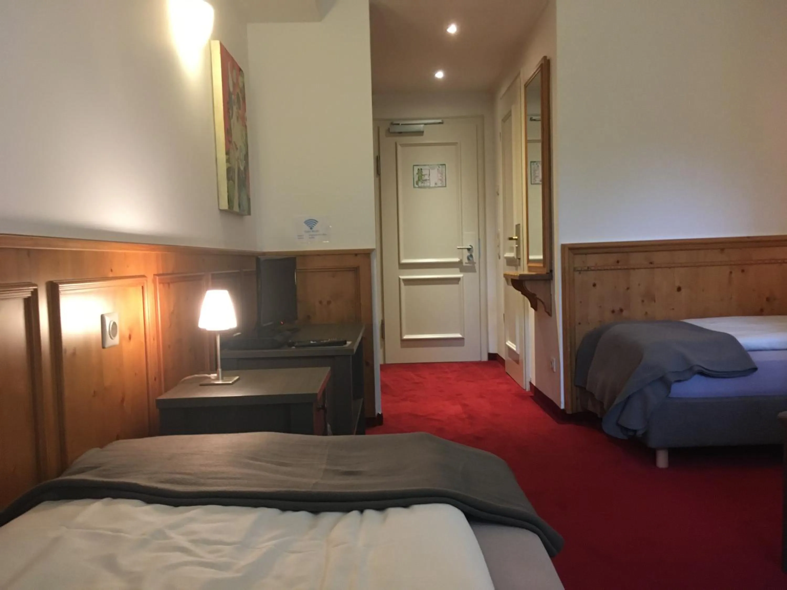 Photo of the whole room, Bed in Gästehaus Alte Schule