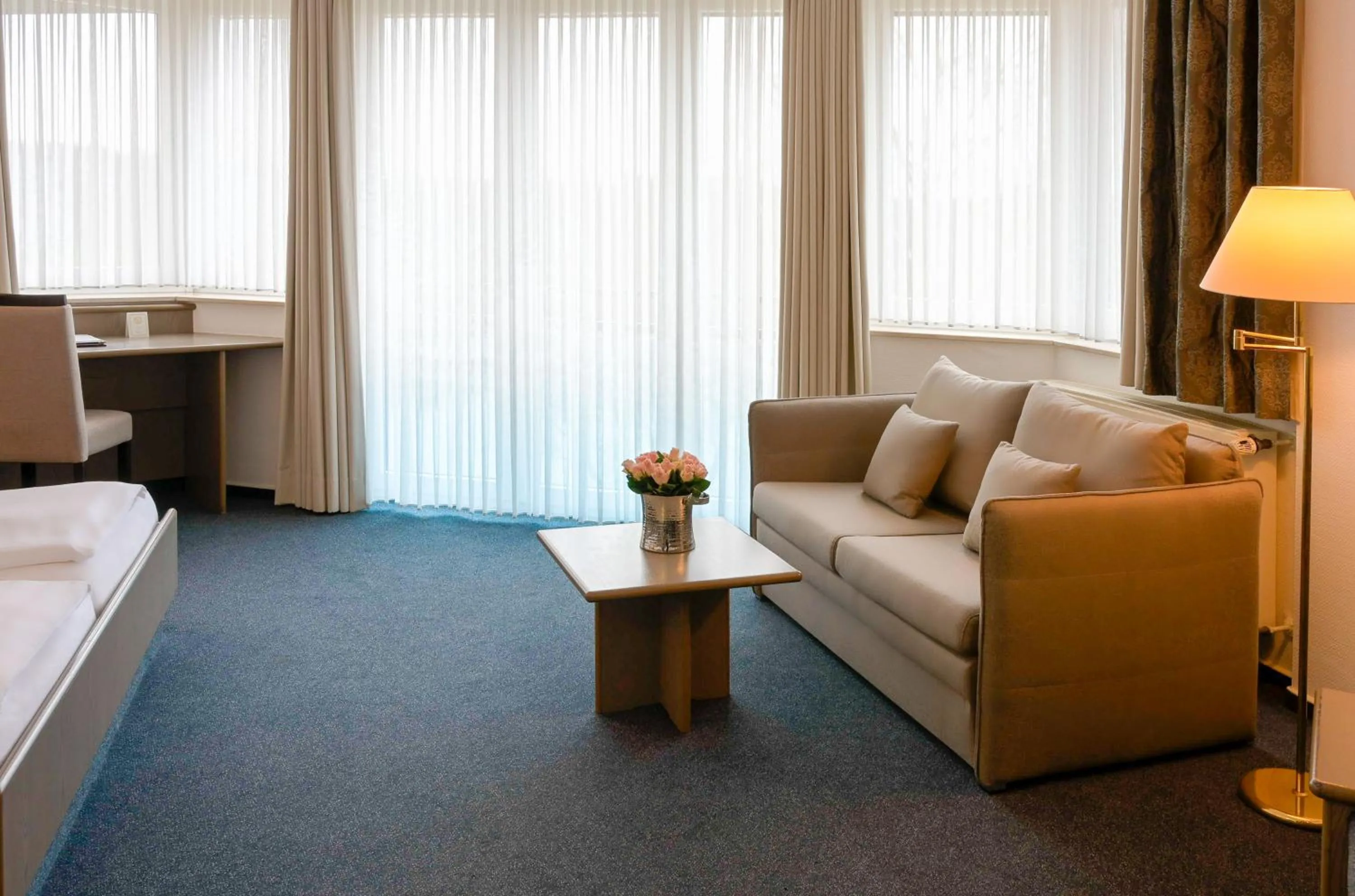 Photo of the whole room, Bed in Hotel am Wasserfall