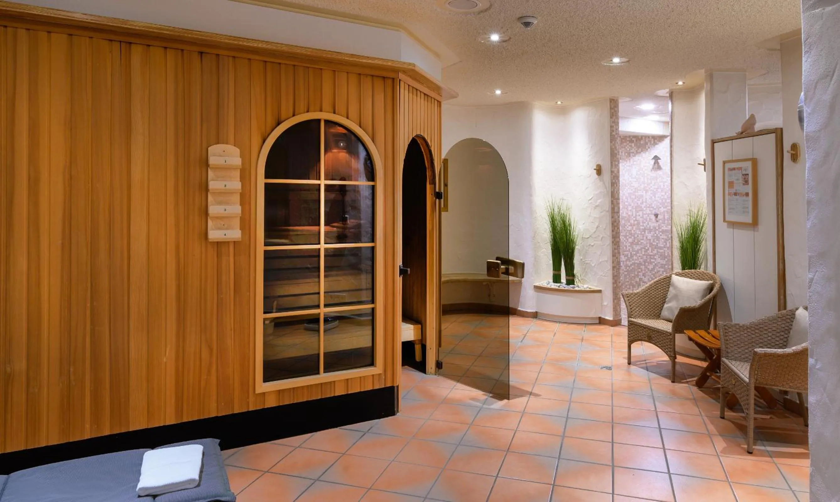 Sauna in Hotel am Wasserfall