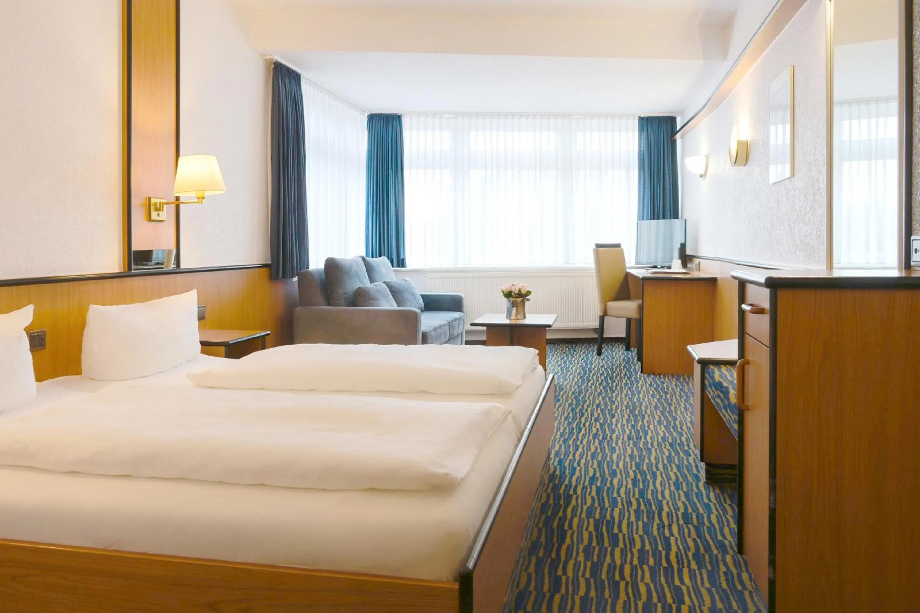 Photo of the whole room, Bed in Hotel am Wasserfall