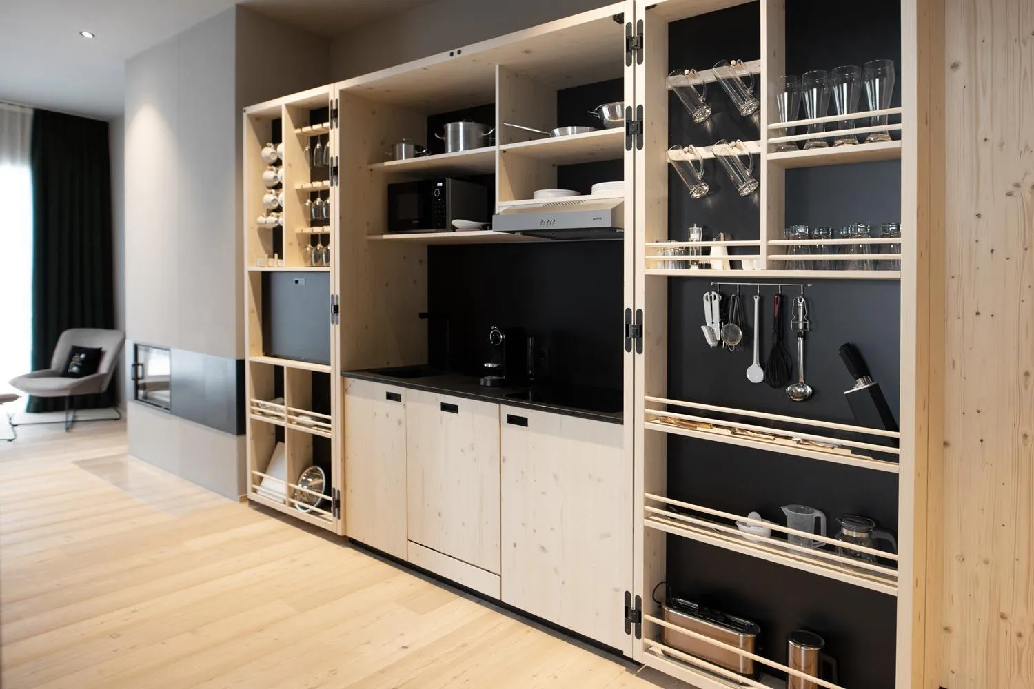 Kitchen or kitchenette in Amrai Suites