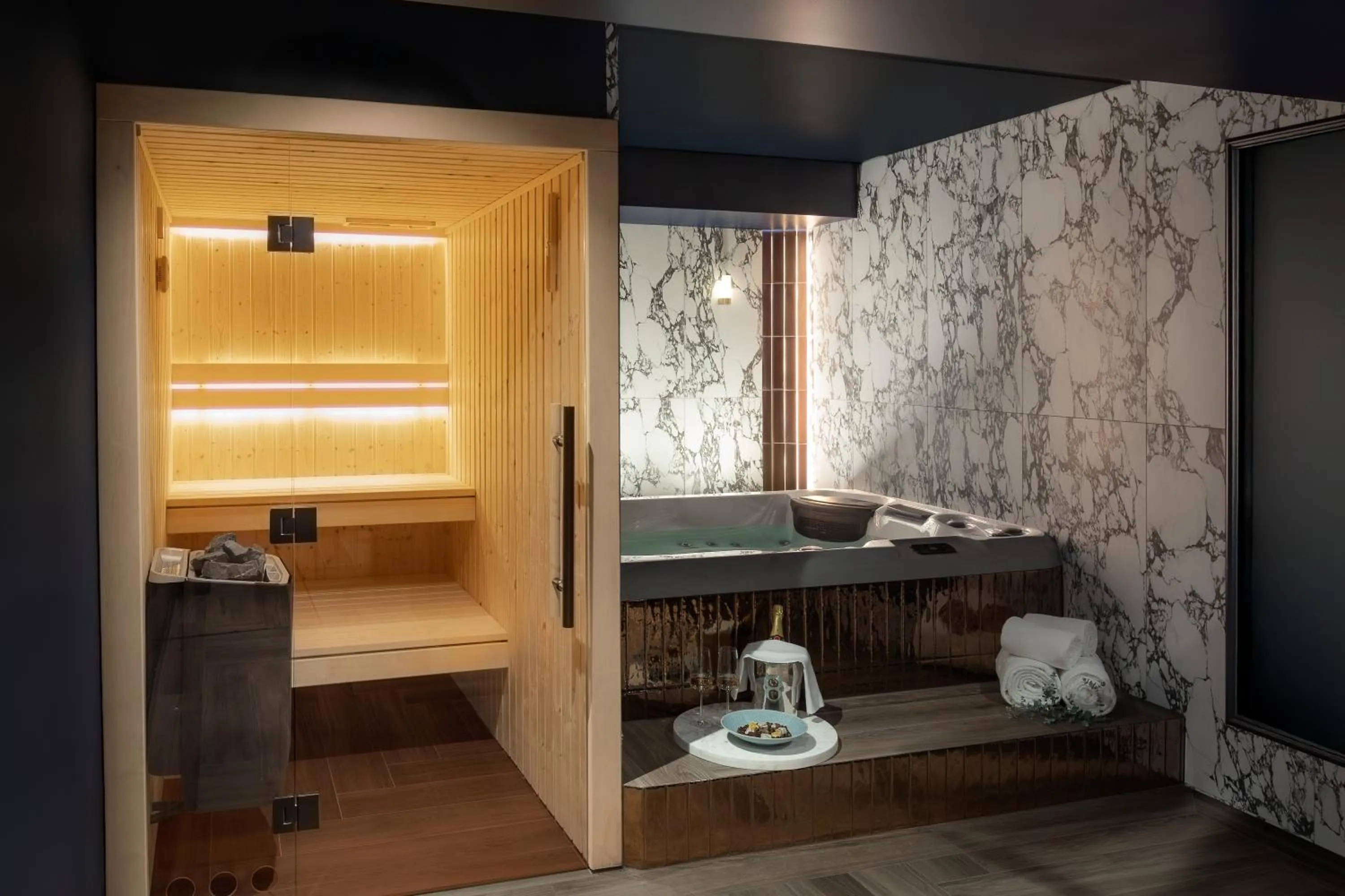 Spa and wellness centre/facilities in Schloßhotel Althörnitz Neubau