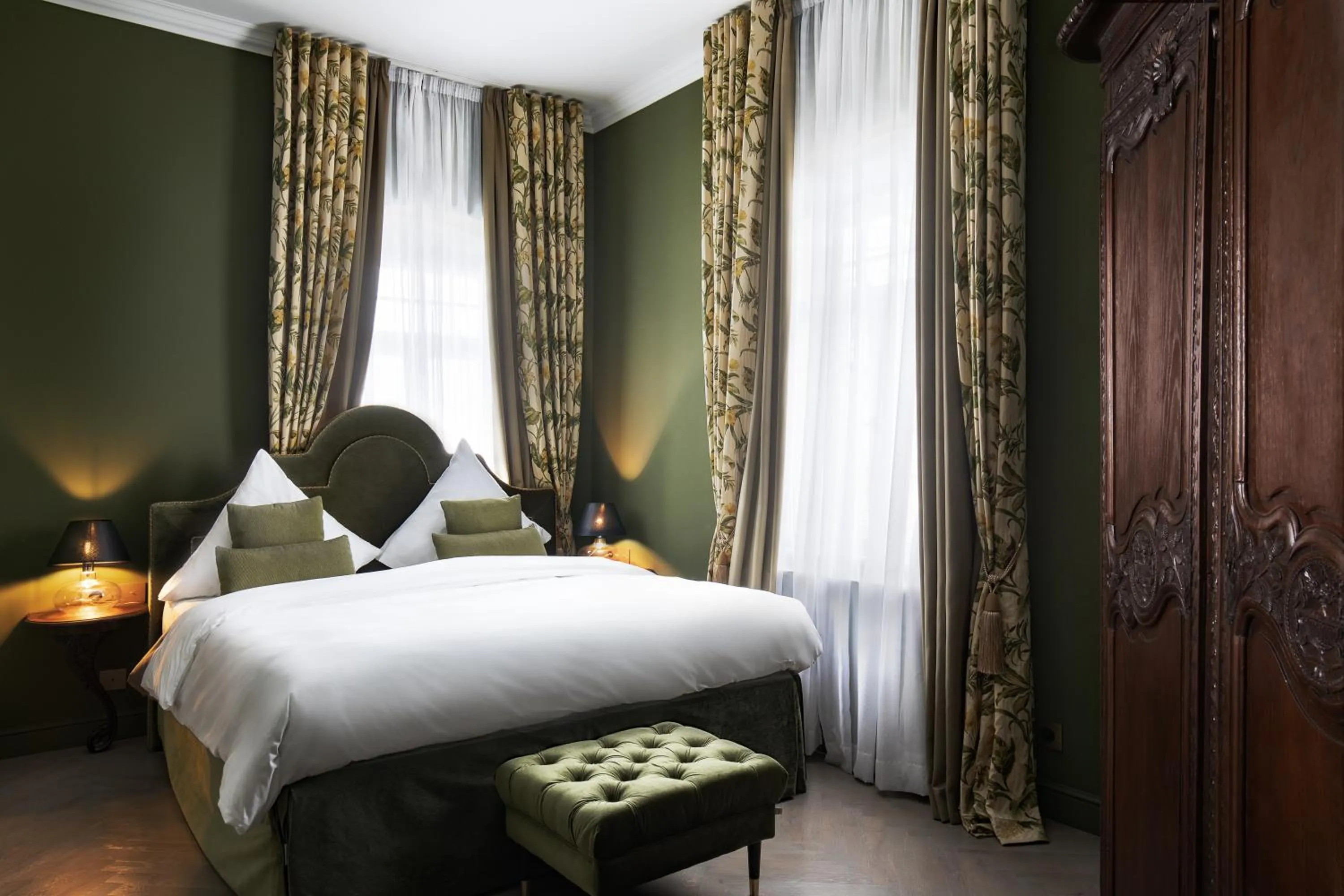 Bedroom, Bed in Schloßhotel Althörnitz Neubau