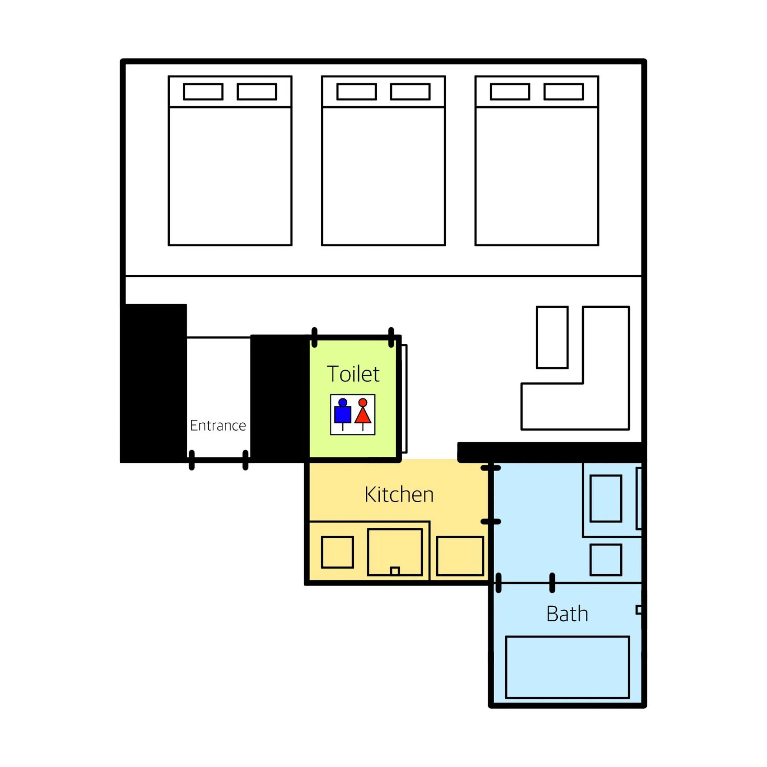 Floor plan in GRAND BASE Hakata Station