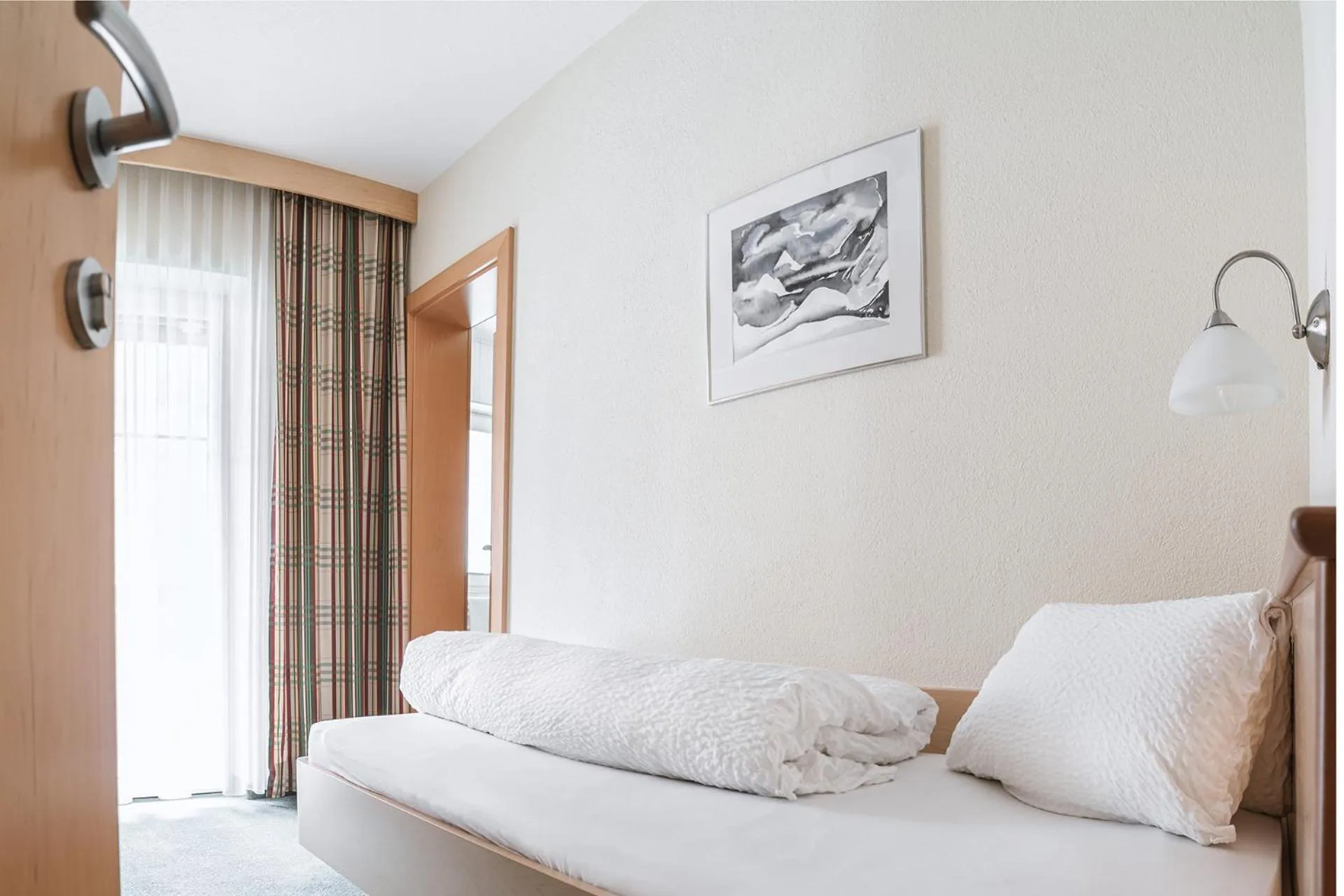 View (from property/room), Bed in Landhaus Martinus