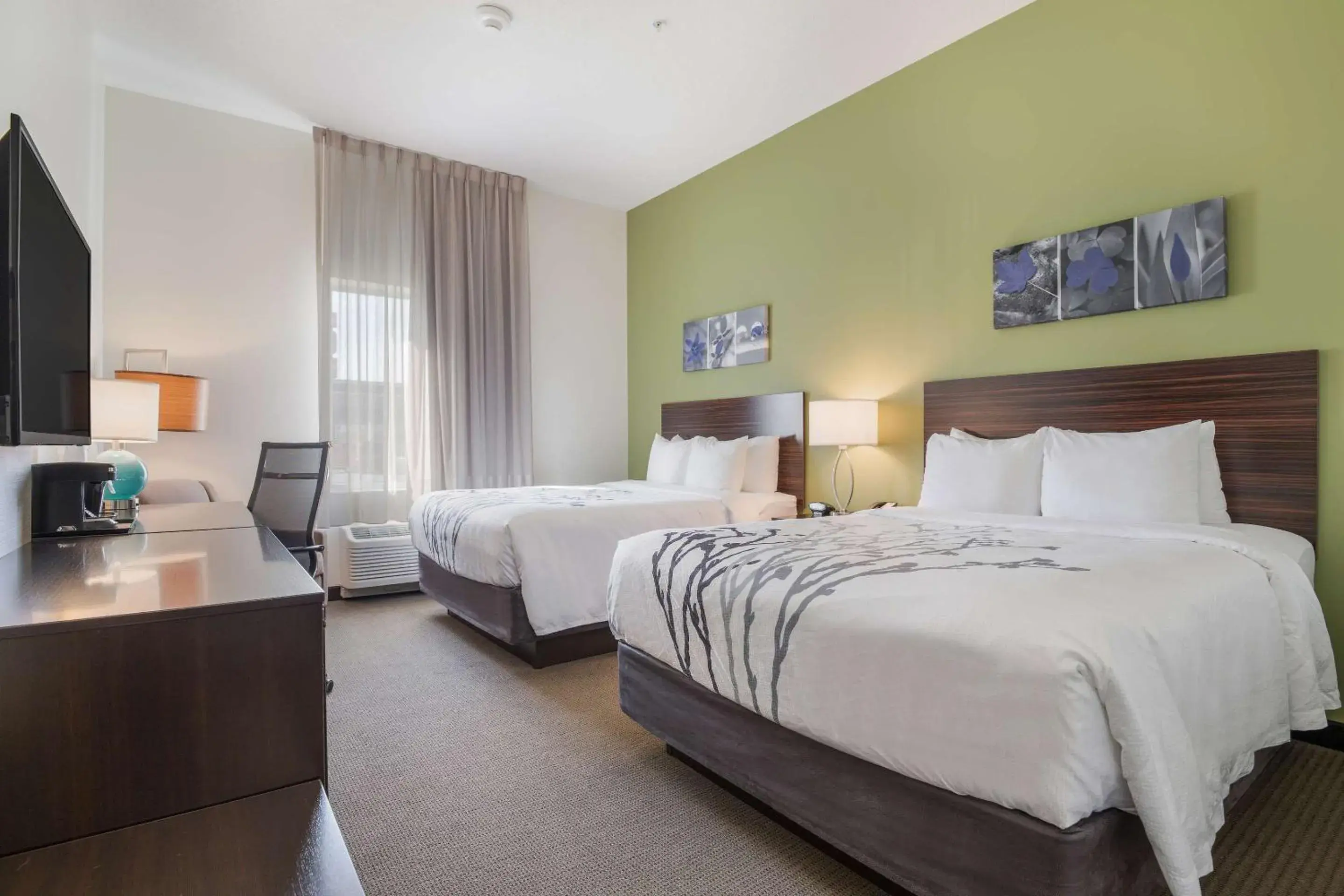 Standard Queen Room with Two Queen Beds - Non-Smoking in Sleep Inn & Suites Park City-Wichita North Standard Queen Room with Two Queen Beds - Non-Smoking in Sleep Inn & Suites Park City-Wichita North