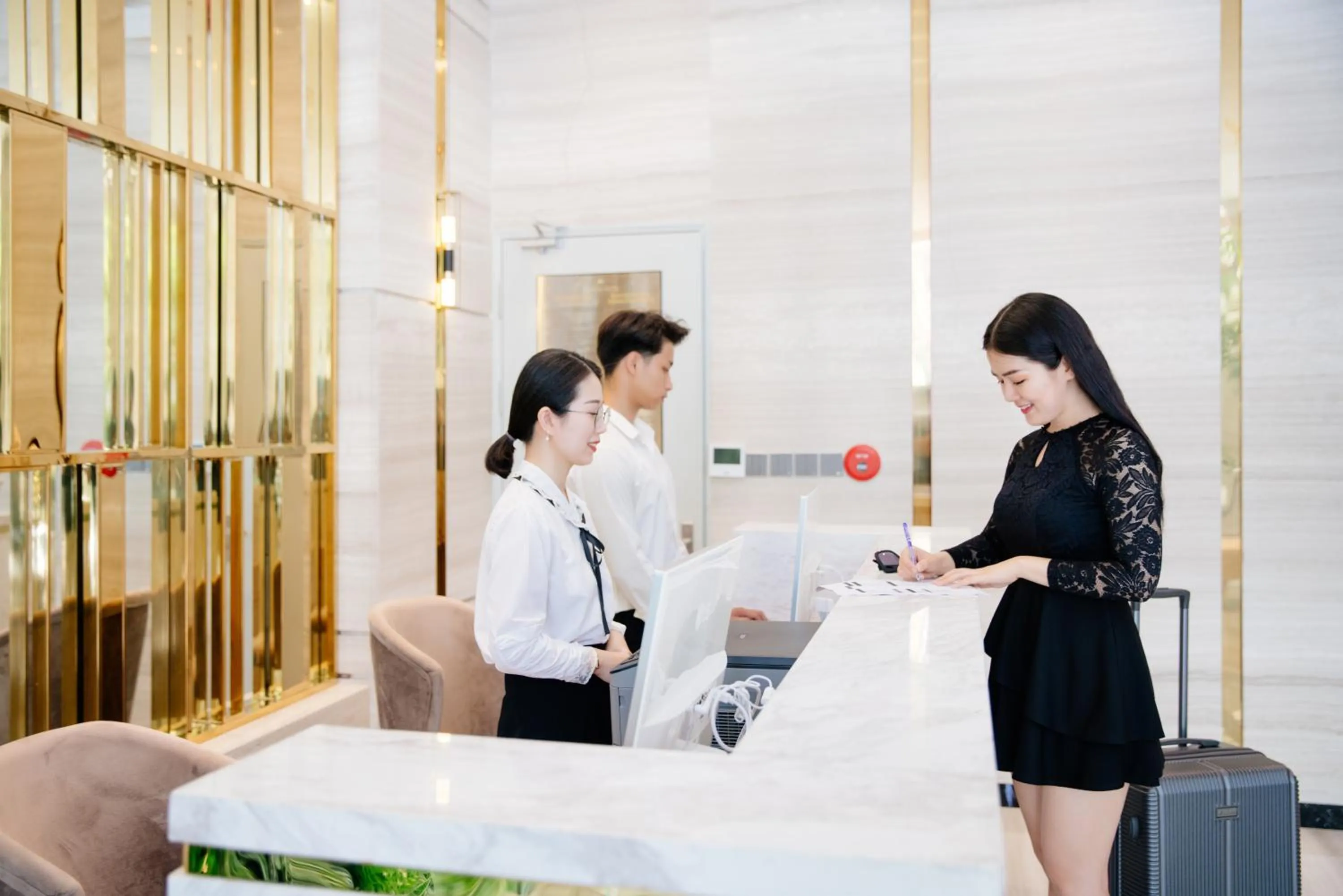 Lobby or reception in Adela Boutique Hotel - Infinity Pool