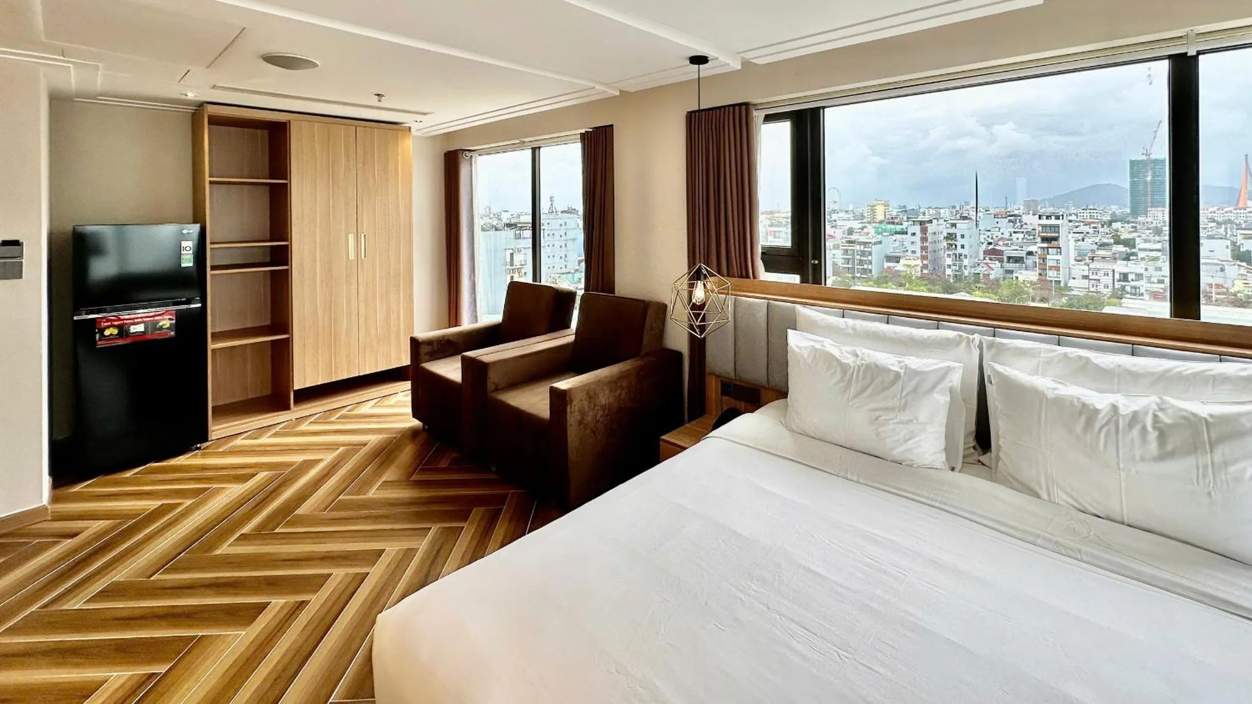 Seating area, Bed in Adela Boutique Hotel - Infinity Pool